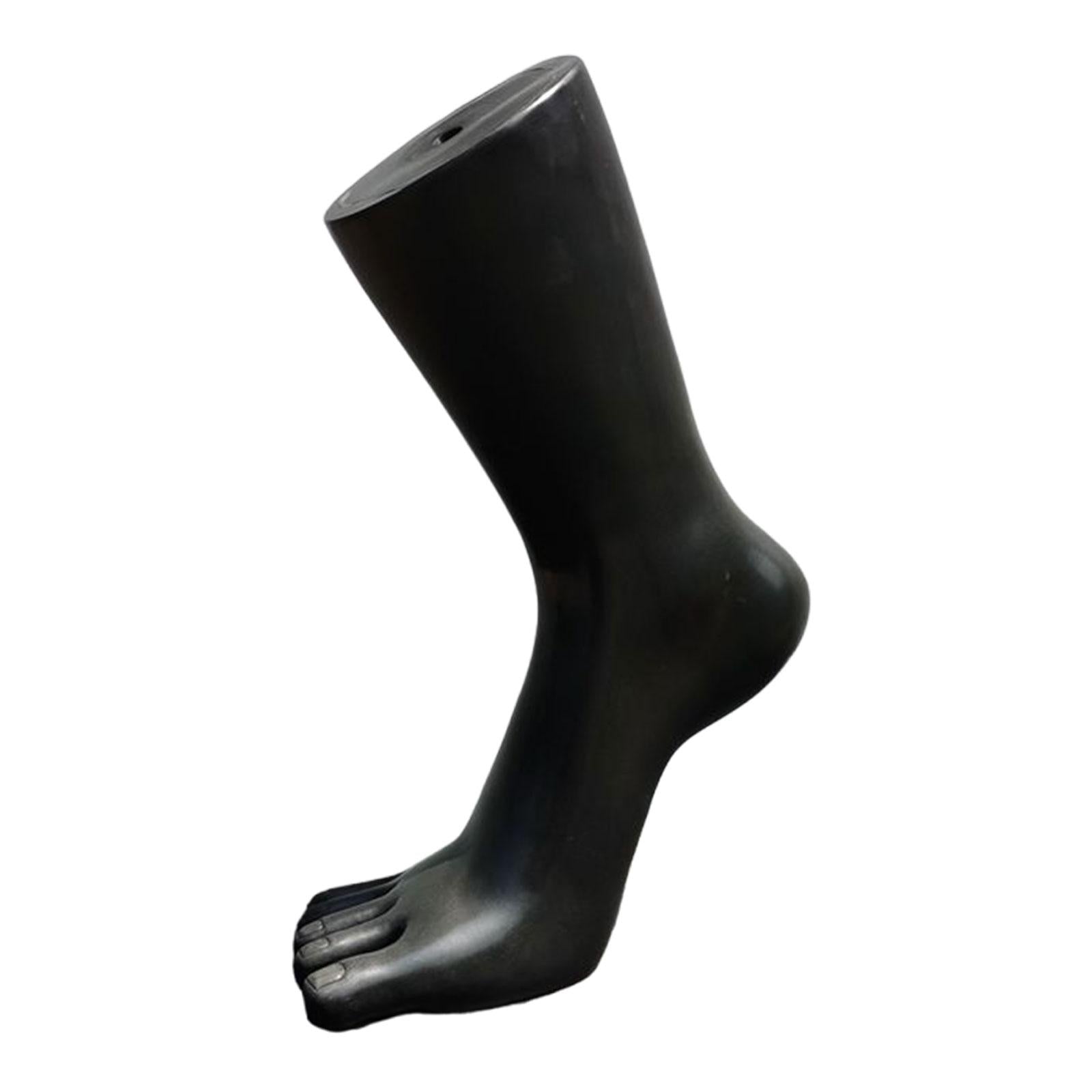 Mannequin Feet Model Shoes Displays Model Sock Display for Shop Socks Chains black with right