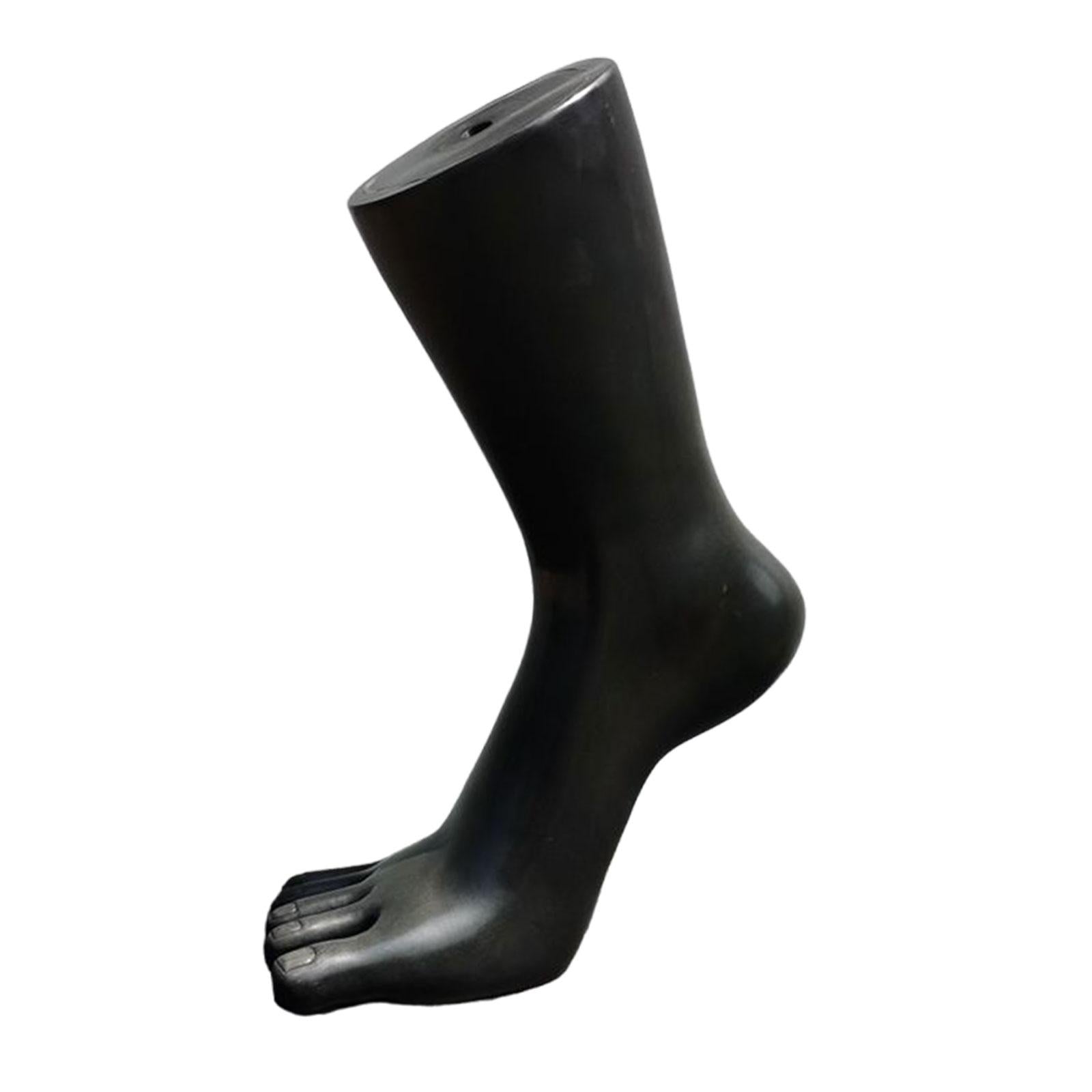 Mannequin Feet Model Shoes Displays Model Sock Display for Shop Socks Chains black with right