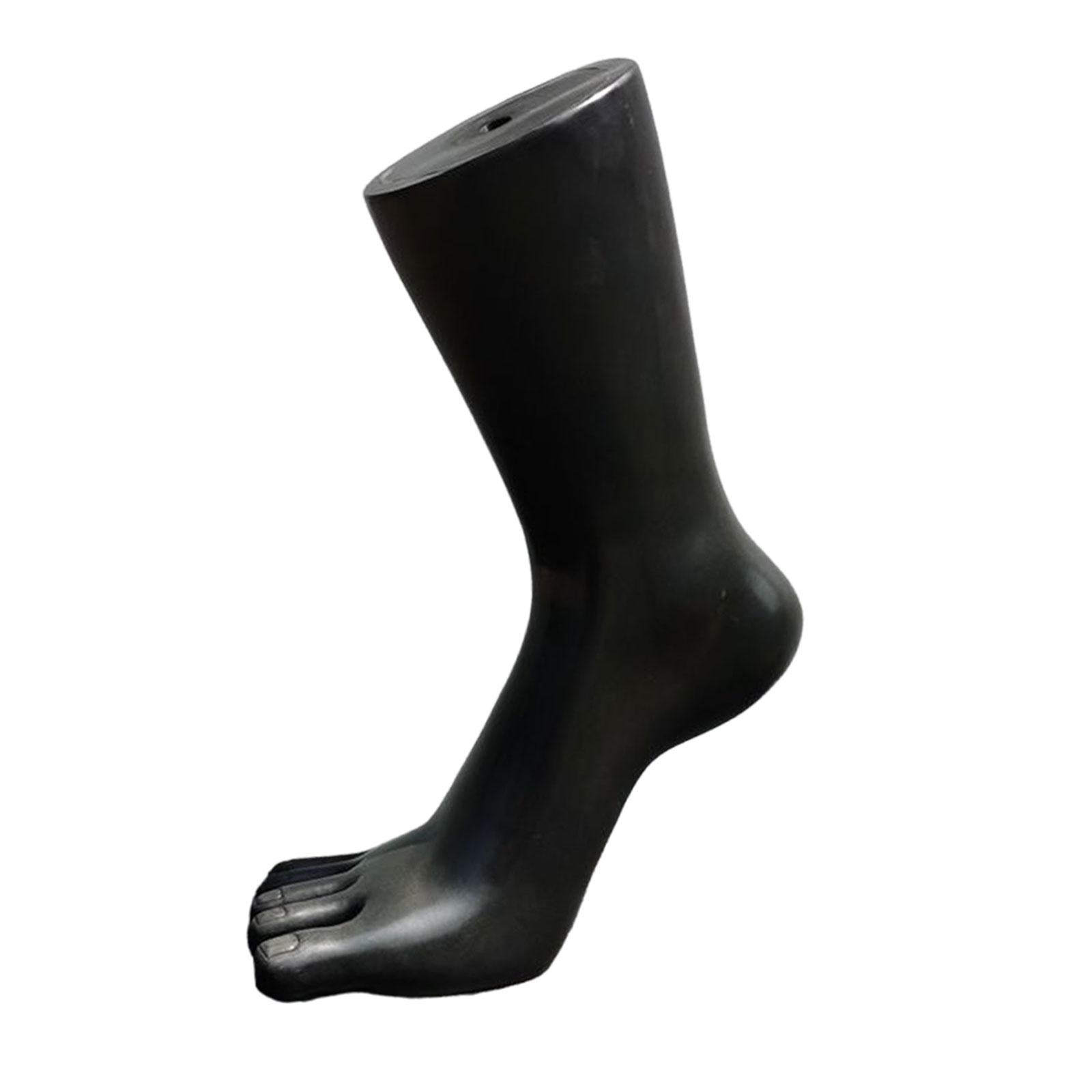 Mannequin Feet Model Shoes Displays Model Sock Display for Shop Socks Chains black with right