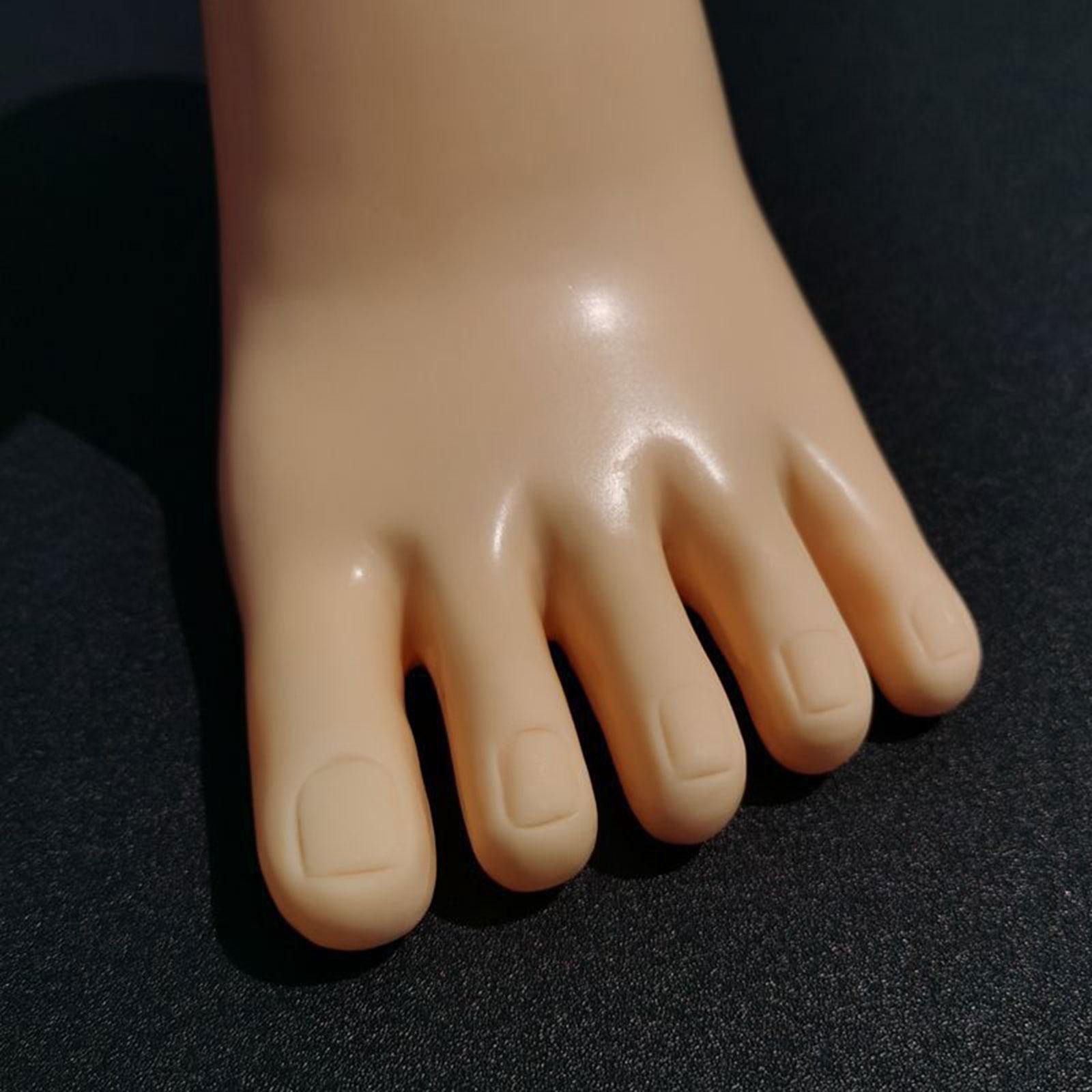 Mannequin Feet Model Shoes Displays Model Sock Display for Shop Socks Chains skin color left