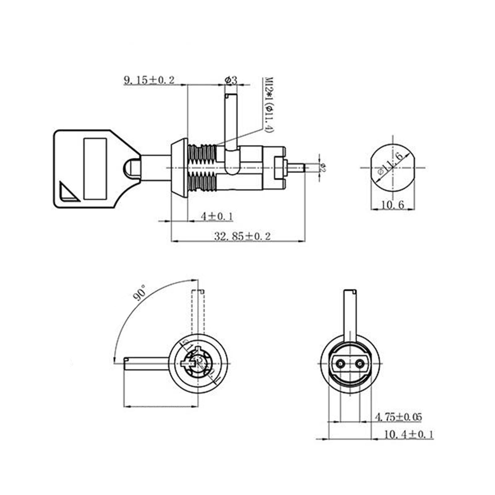 SK14-01C Electronic Switch Lock for Elevator Panel Mechanical Equipment