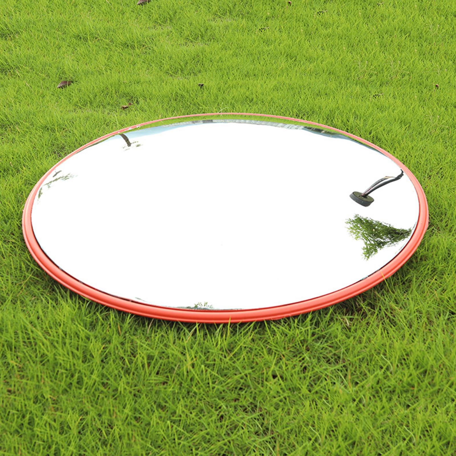 Convex Mirror Safety Curved Safety Mirror Warehouse Wide Angle Corner Mirror 45cm indoor orange