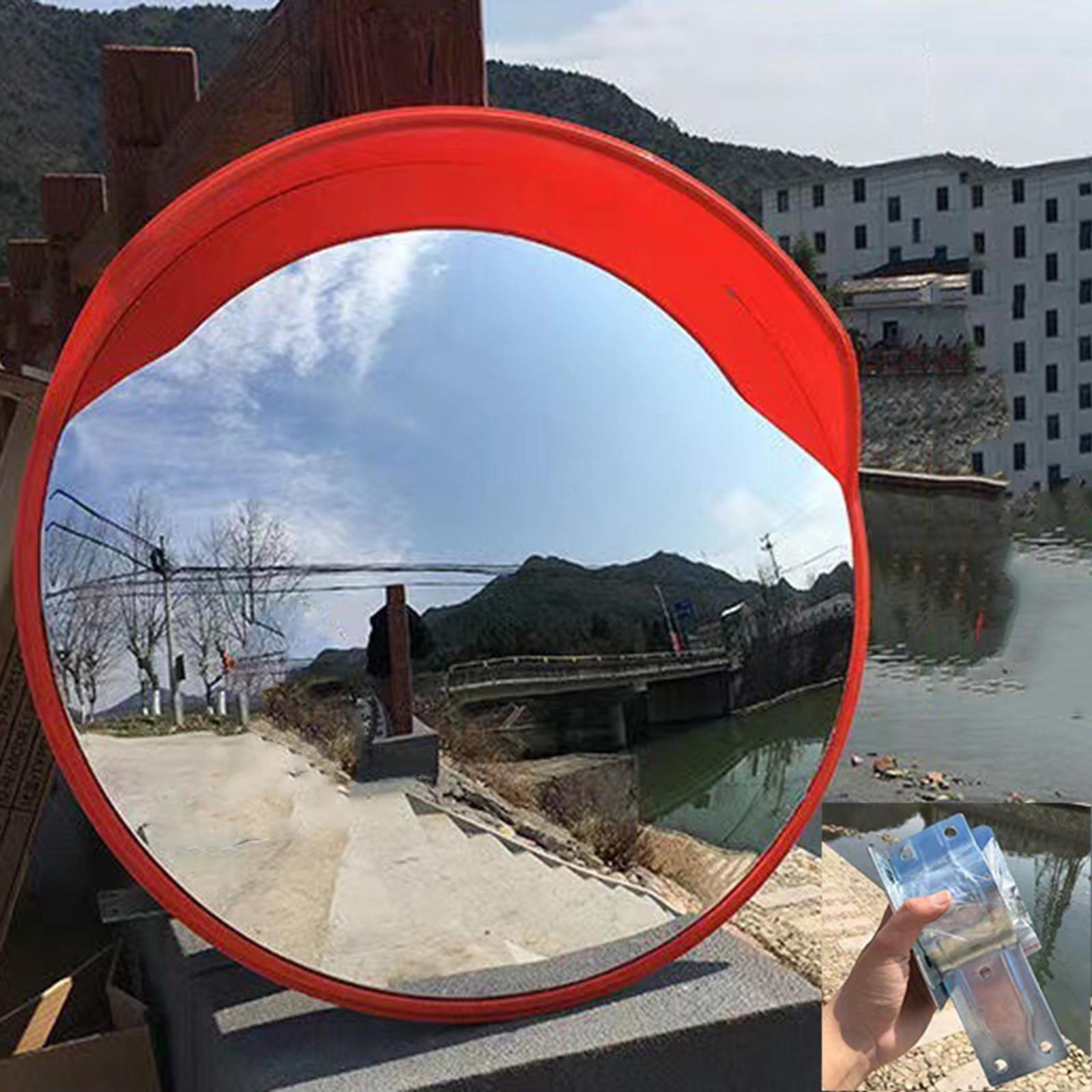 Convex Mirror Safety Curved Safety Mirror Warehouse Wide Angle Corner Mirror 45cm outdoor