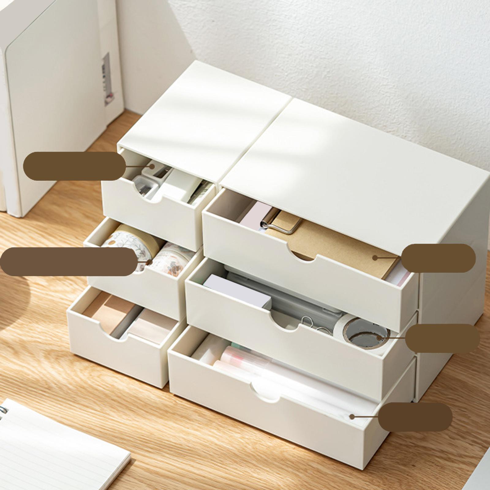 Desktop Drawer Organizer Versatile Office Supplies Organiser for Vanity Desk Small