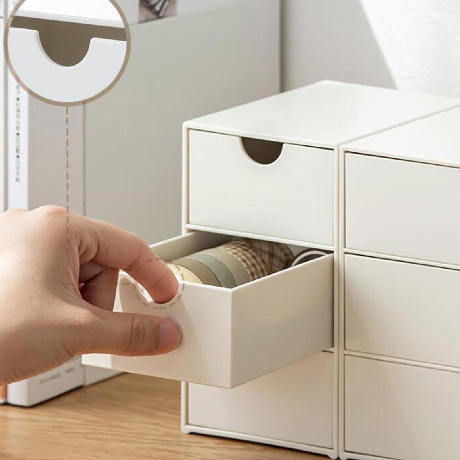 Desktop Drawer Organizer Versatile Office Supplies Organiser for Vanity Desk Small