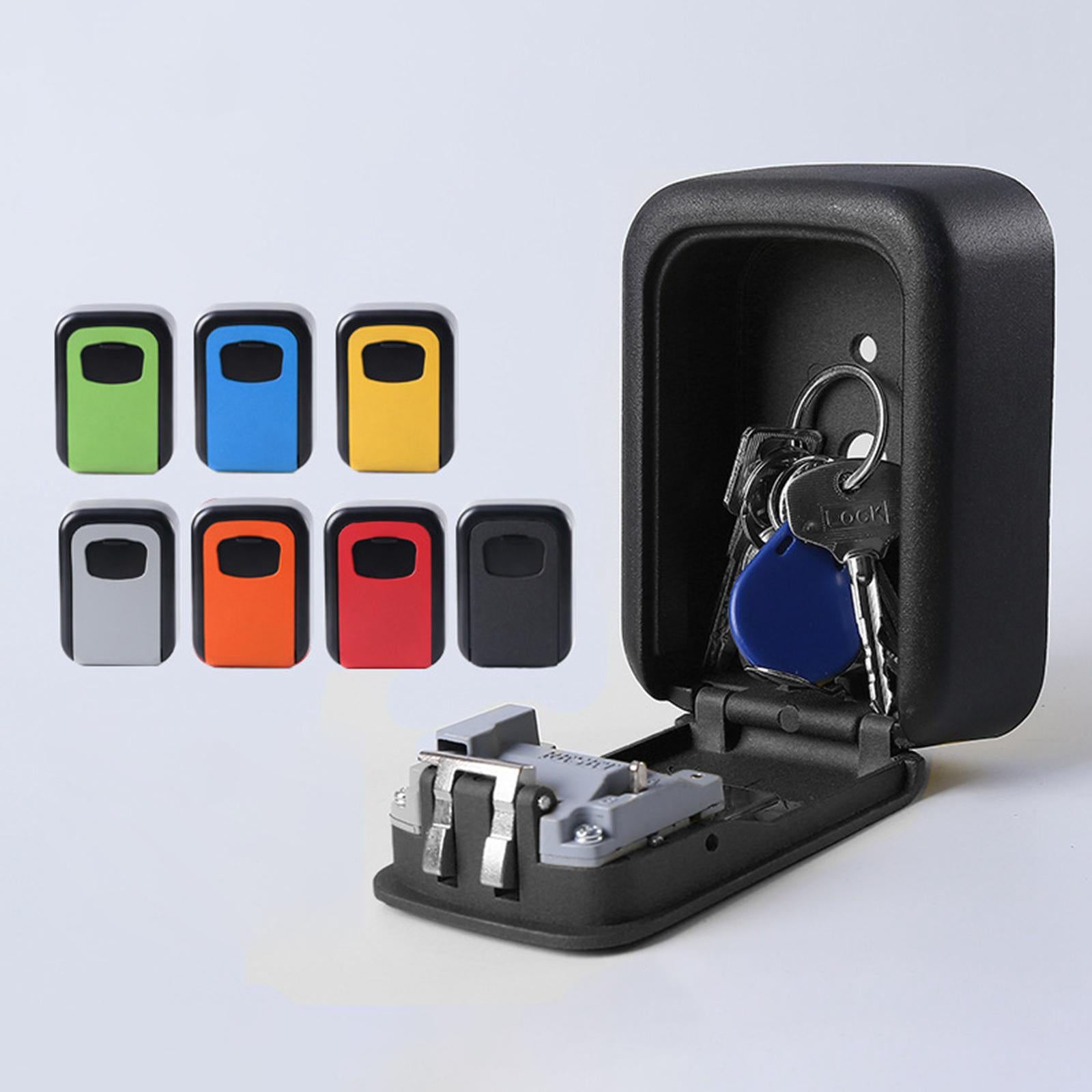 Key Cabinet Organizer Wall Mounted Key Lock Box for Digital Realtors Outside Black