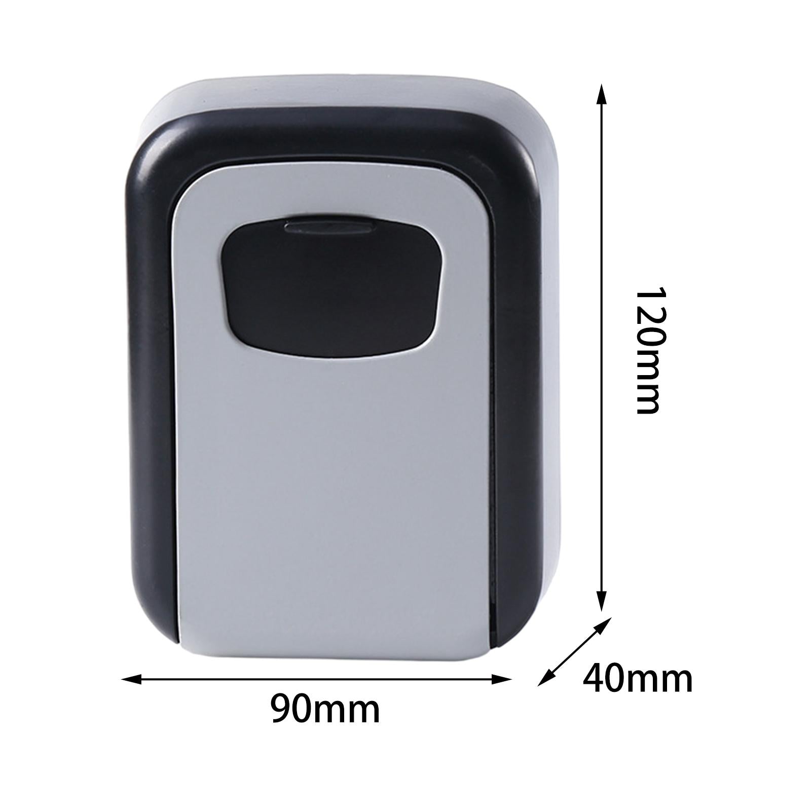 Key Cabinet Organizer Wall Mounted Key Lock Box for Digital Realtors Outside Gray