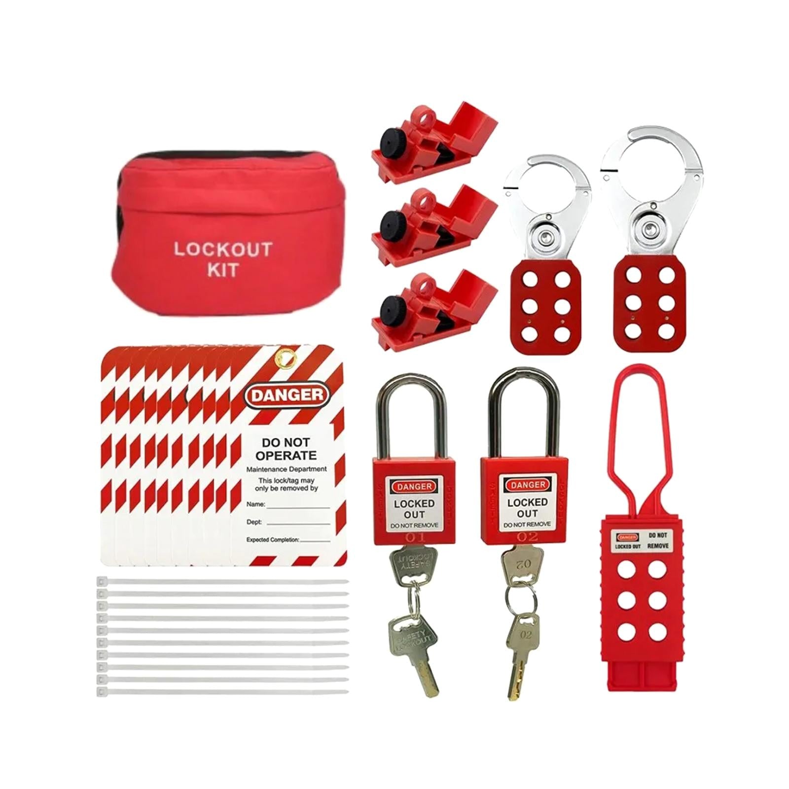 29x Electrical Tag Out Kits for Lock Stations Air Source Switch
