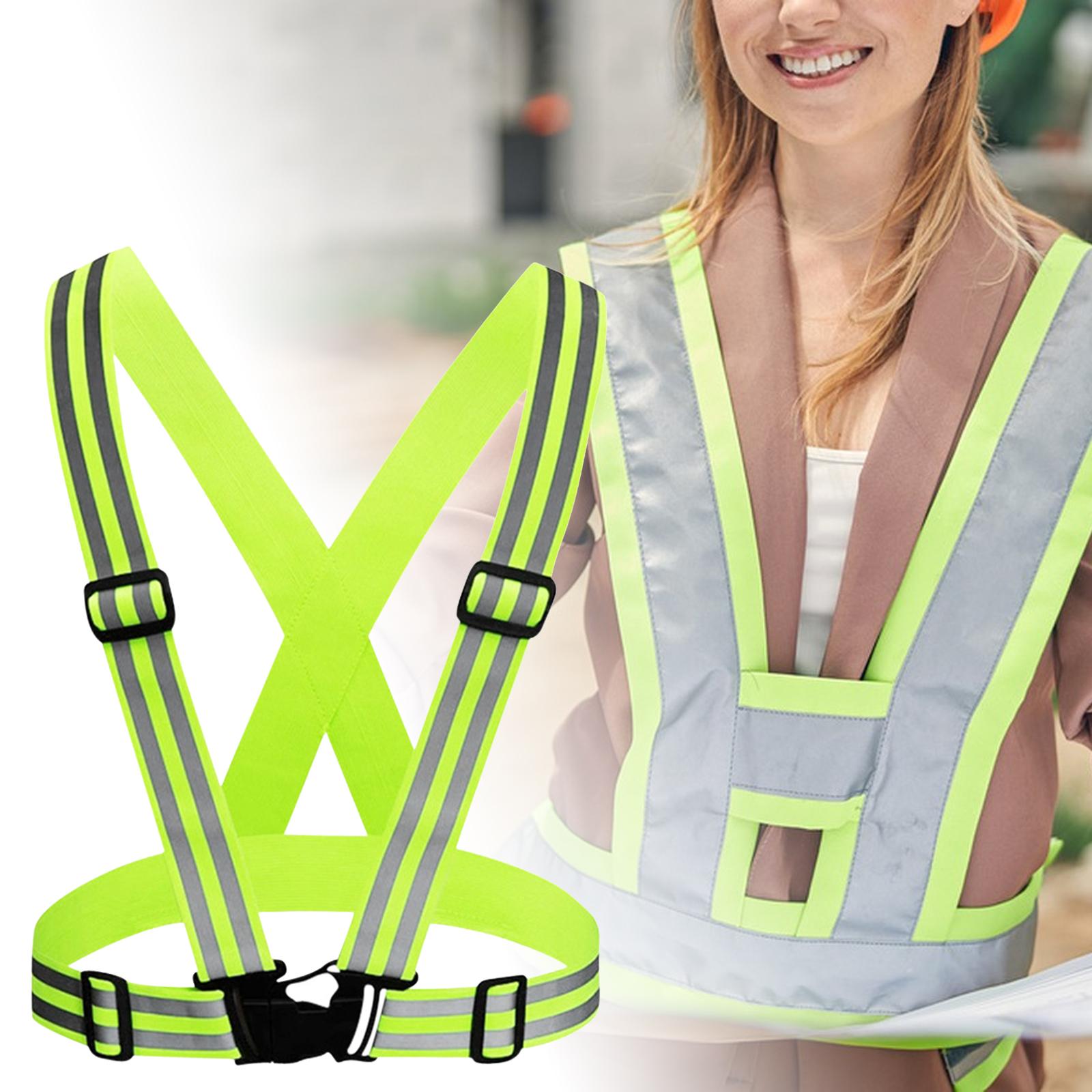 High Visibility Reflective Strap Lightweight Strap Gear for Workers Walking Style A