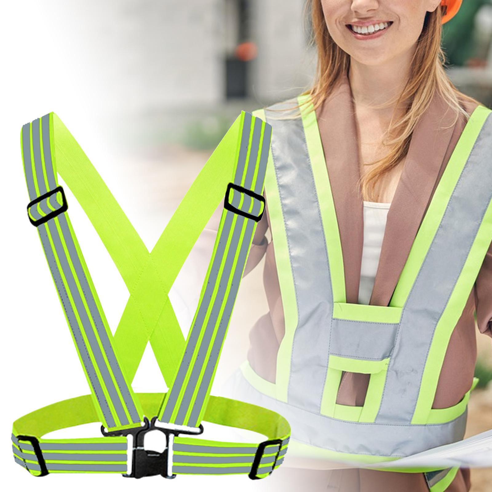 High Visibility Reflective Strap Lightweight Strap Gear for Workers Walking Style B
