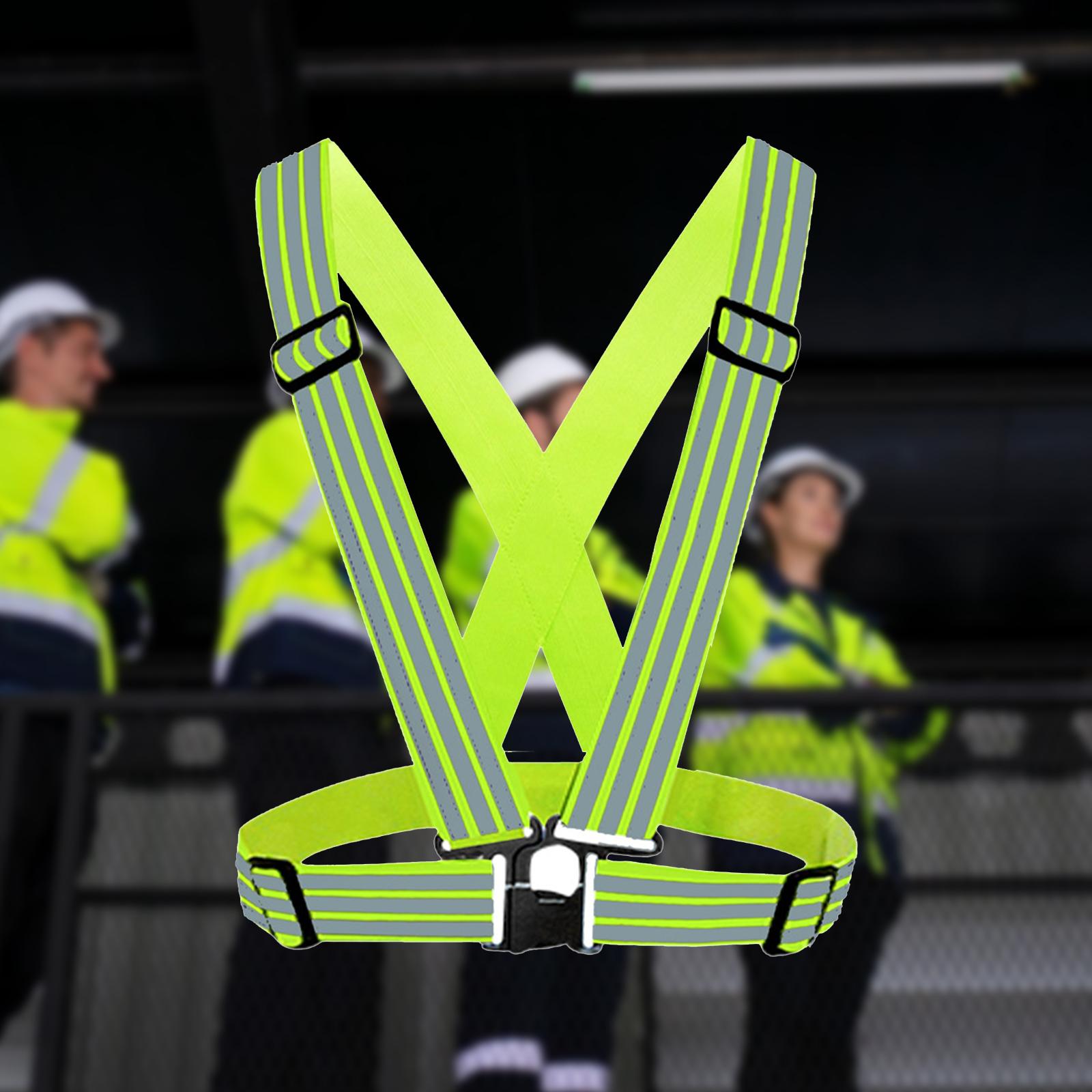 High Visibility Reflective Strap Lightweight Strap Gear for Workers Walking Style B