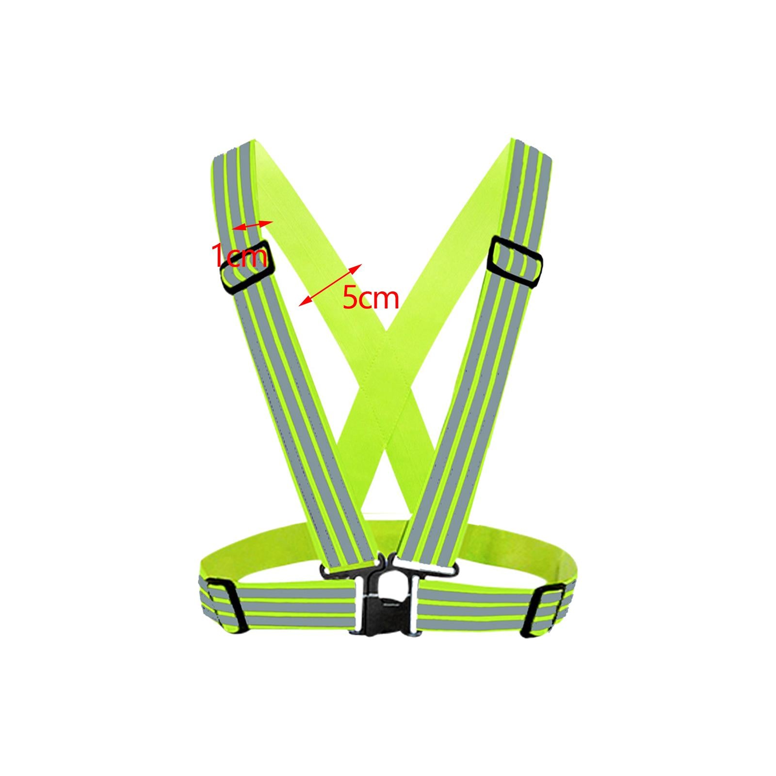 High Visibility Reflective Strap Lightweight Strap Gear for Workers Walking Style B