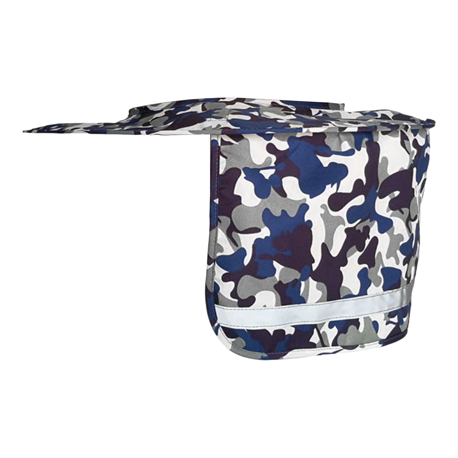 Neck Sunshade Cover Cover Reflective Strip Cap Cover for Golf Fishing Tennis blue camouflage