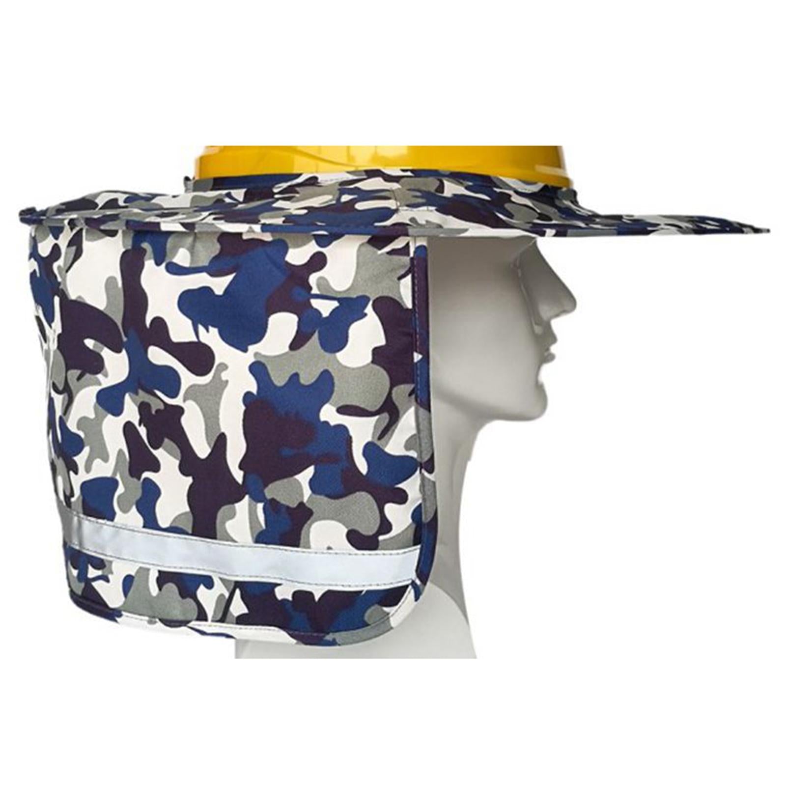 Neck Sunshade Cover Cover Reflective Strip Cap Cover for Golf Fishing Tennis blue camouflage
