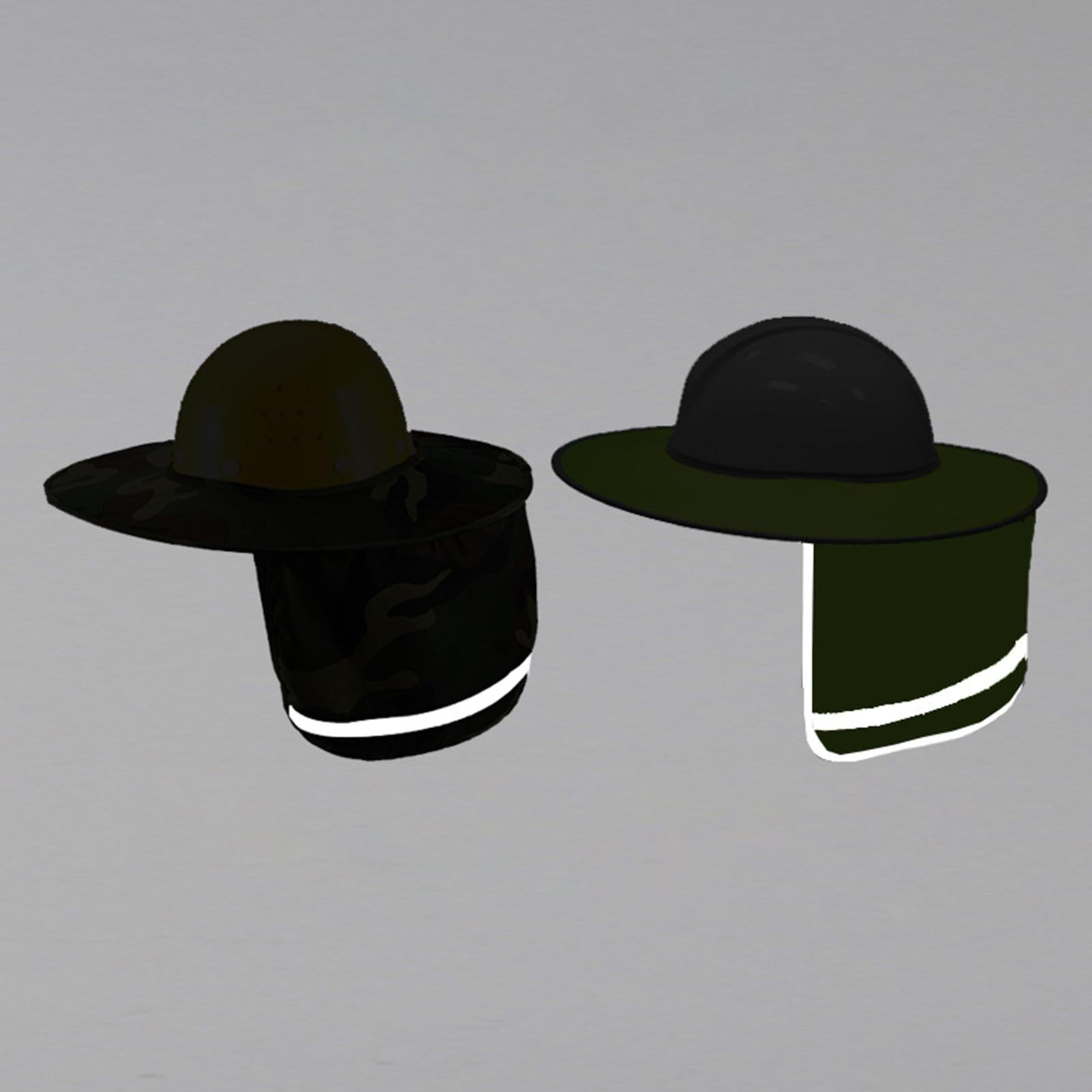 Neck Sunshade Cover Cover Reflective Strip Cap Cover for Golf Fishing Tennis green camouflage