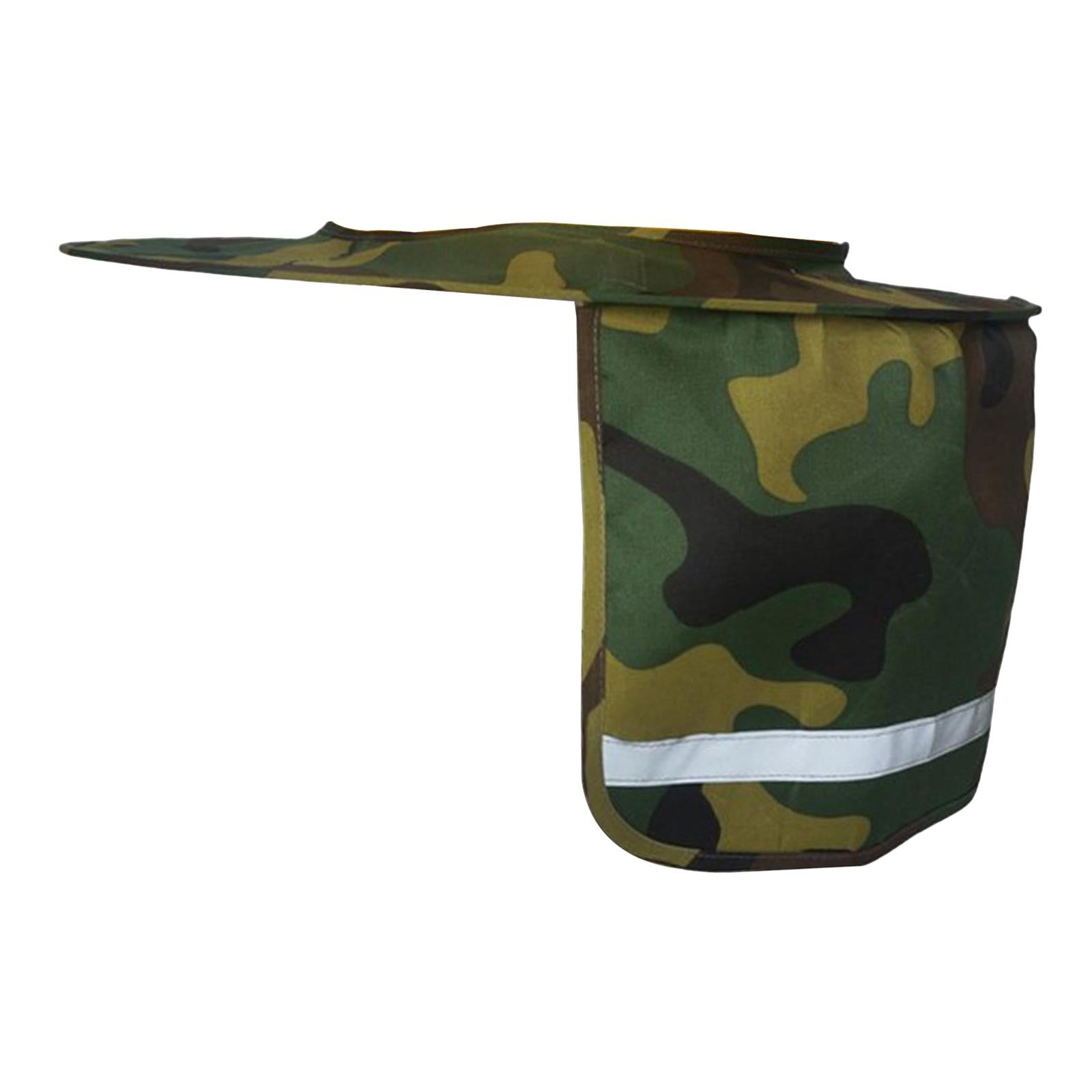 Neck Sunshade Cover Cover Reflective Strip Cap Cover for Golf Fishing Tennis green camouflage