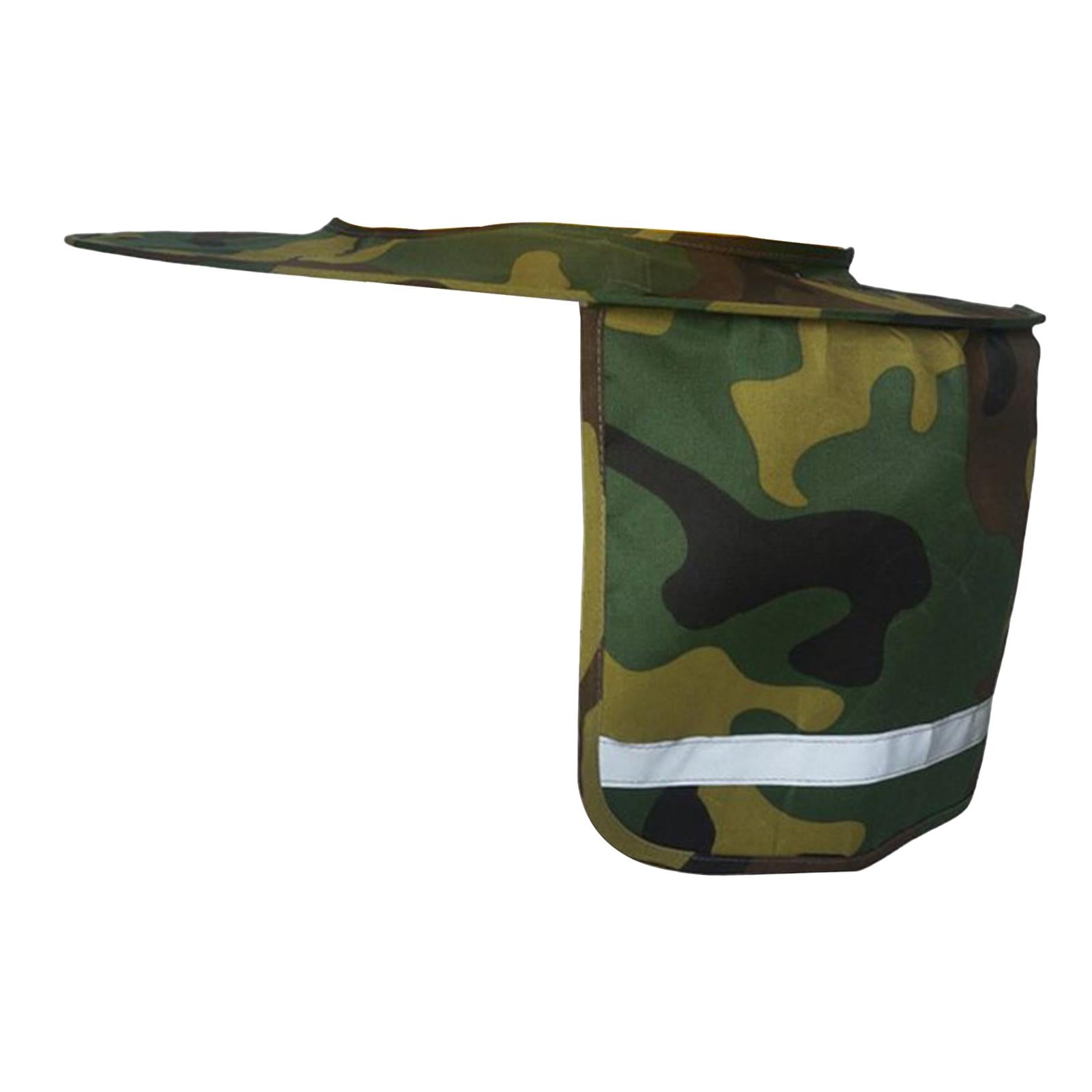 Neck Sunshade Cover Cover Reflective Strip Cap Cover for Golf Fishing Tennis green camouflage