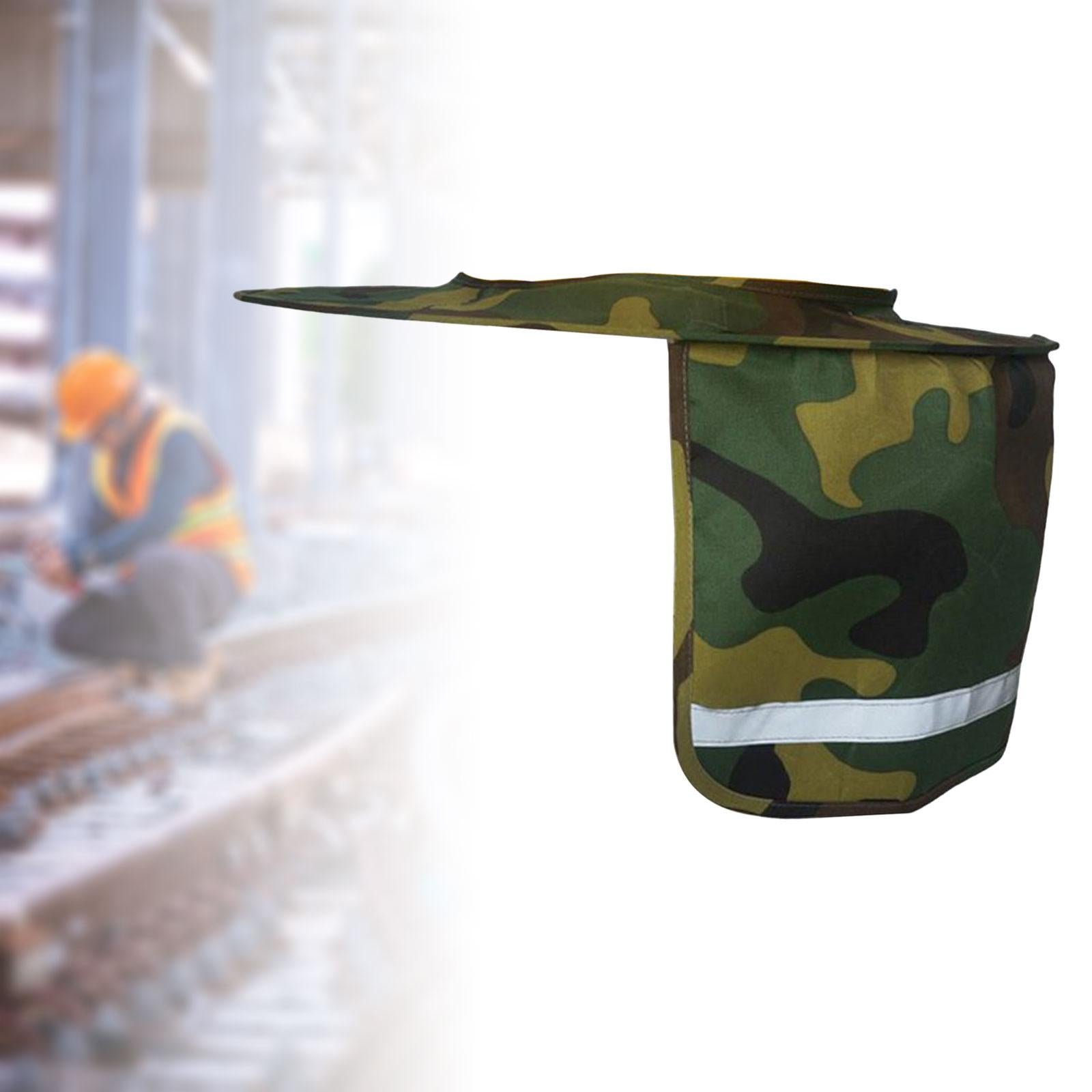 Neck Sunshade Cover Cover Reflective Strip Cap Cover for Golf Fishing Tennis green camouflage