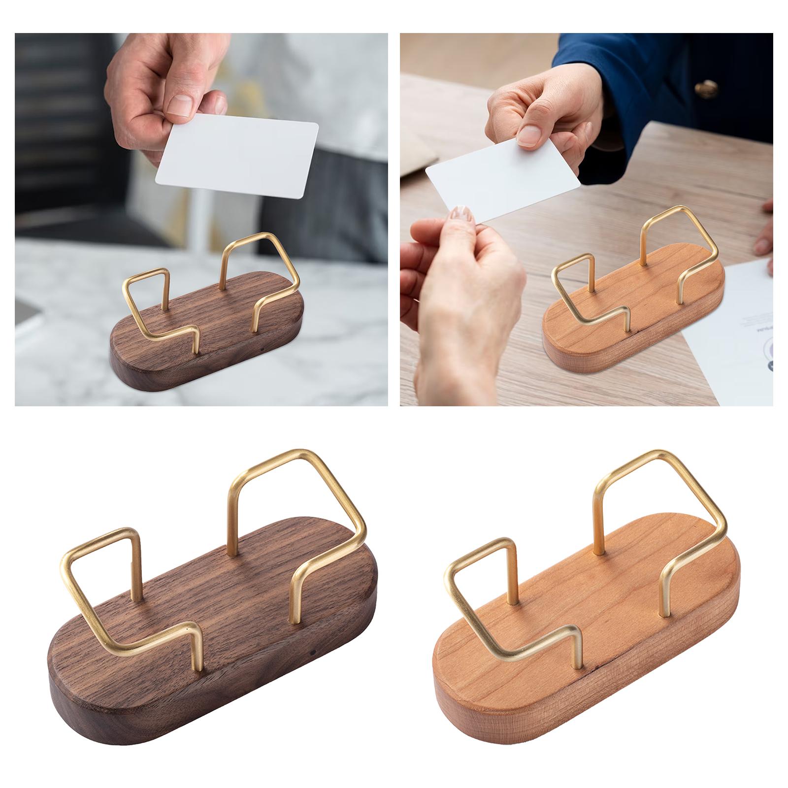 Business Card Holder Name Cards Holder Stand for Desktop Shopping Malls A