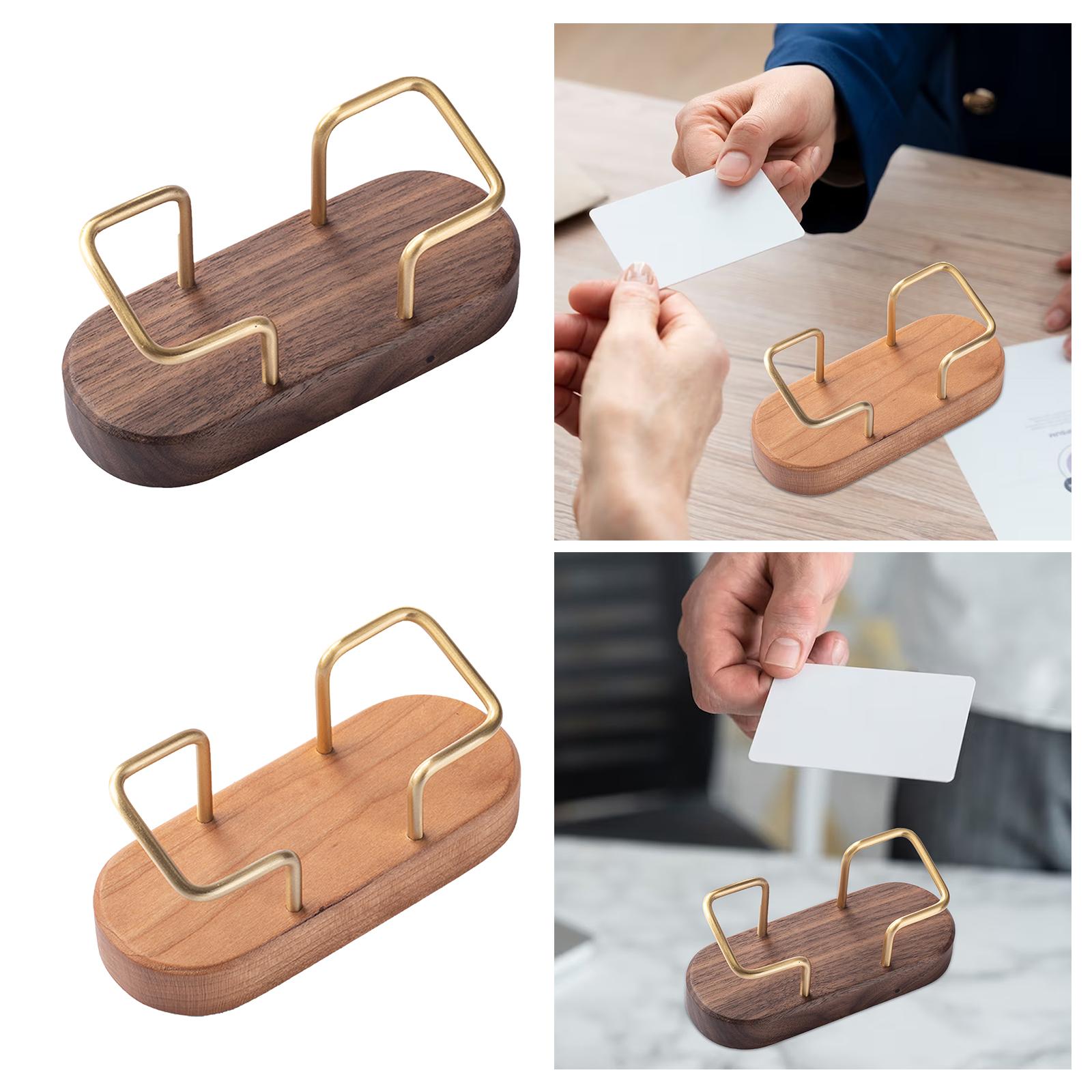 Business Card Holder Name Cards Holder Stand for Desktop Shopping Malls A