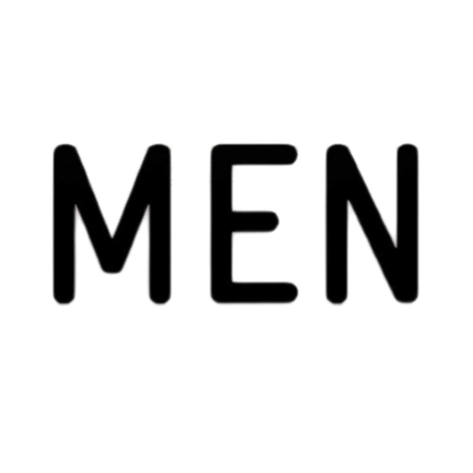 Men Women Toilet Sign Bathroom Sign 3D WC Sign for Store Shopping Mall Hotel B Black