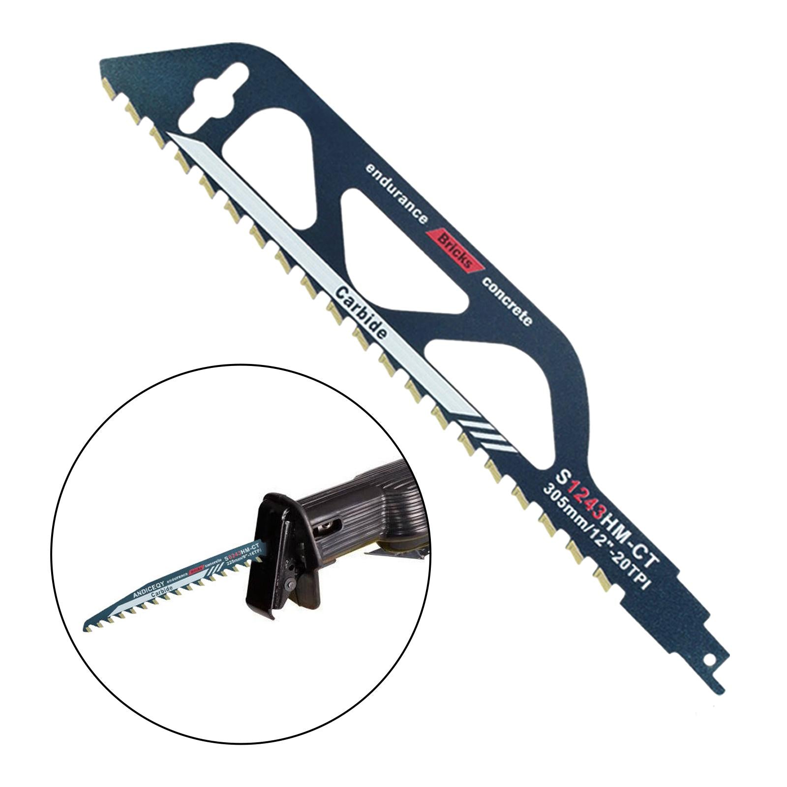 Demolition Masonry Reciprocating Hard Alloy Saw Blades for Wood Fiber Cement S1243