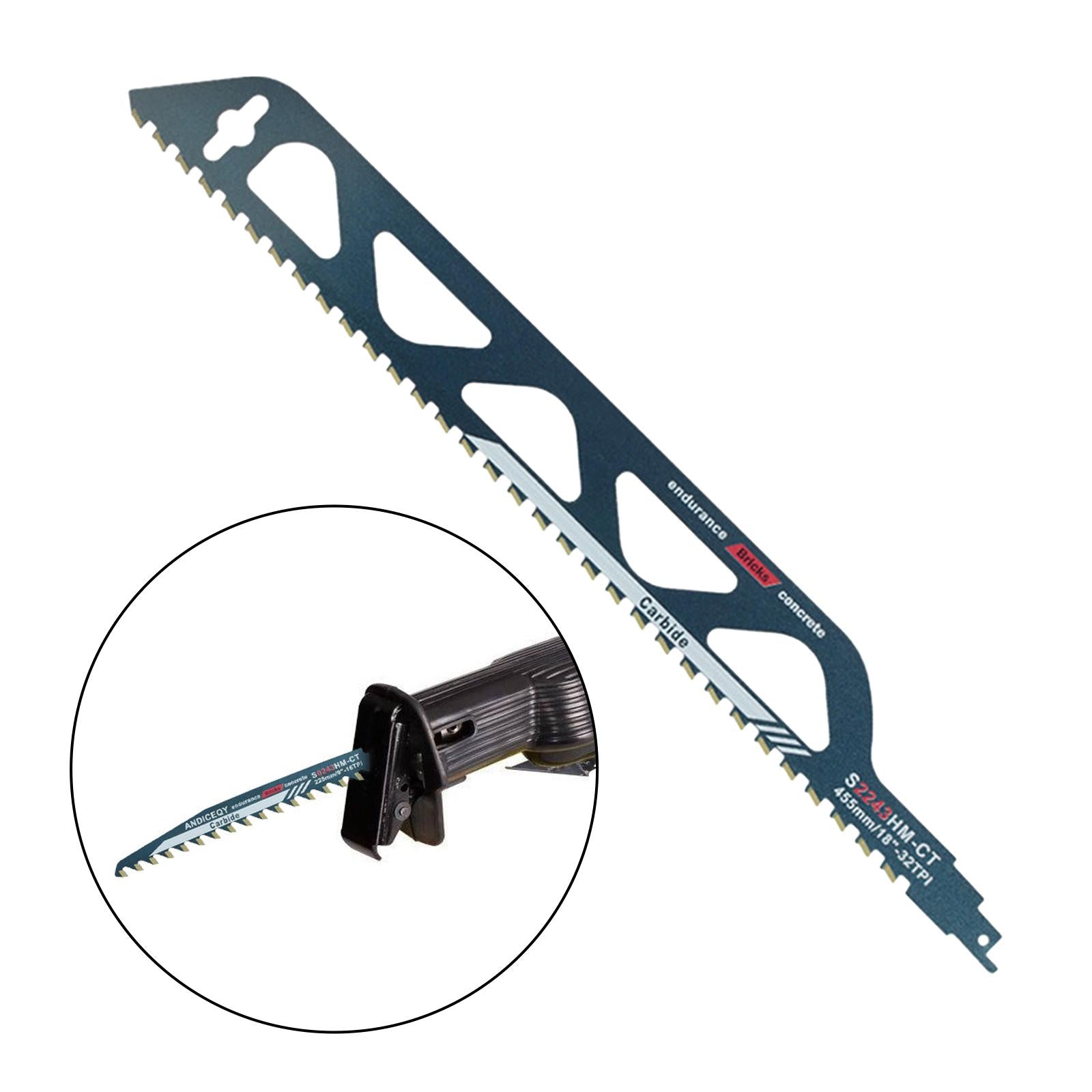 Demolition Masonry Reciprocating Hard Alloy Saw Blades for Wood Fiber Cement S2243