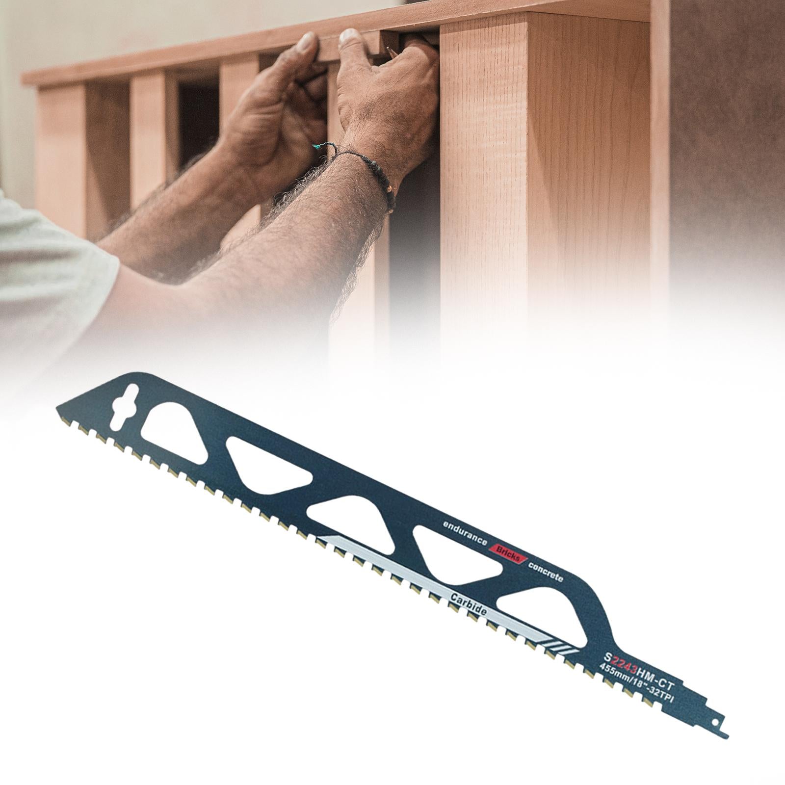 Demolition Masonry Reciprocating Hard Alloy Saw Blades for Wood Fiber Cement S2243