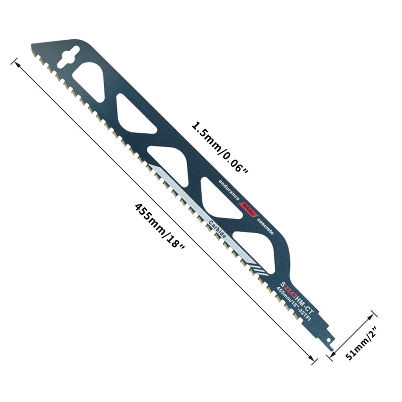 Demolition Masonry Reciprocating Hard Alloy Saw Blades for Wood Fiber Cement S2243