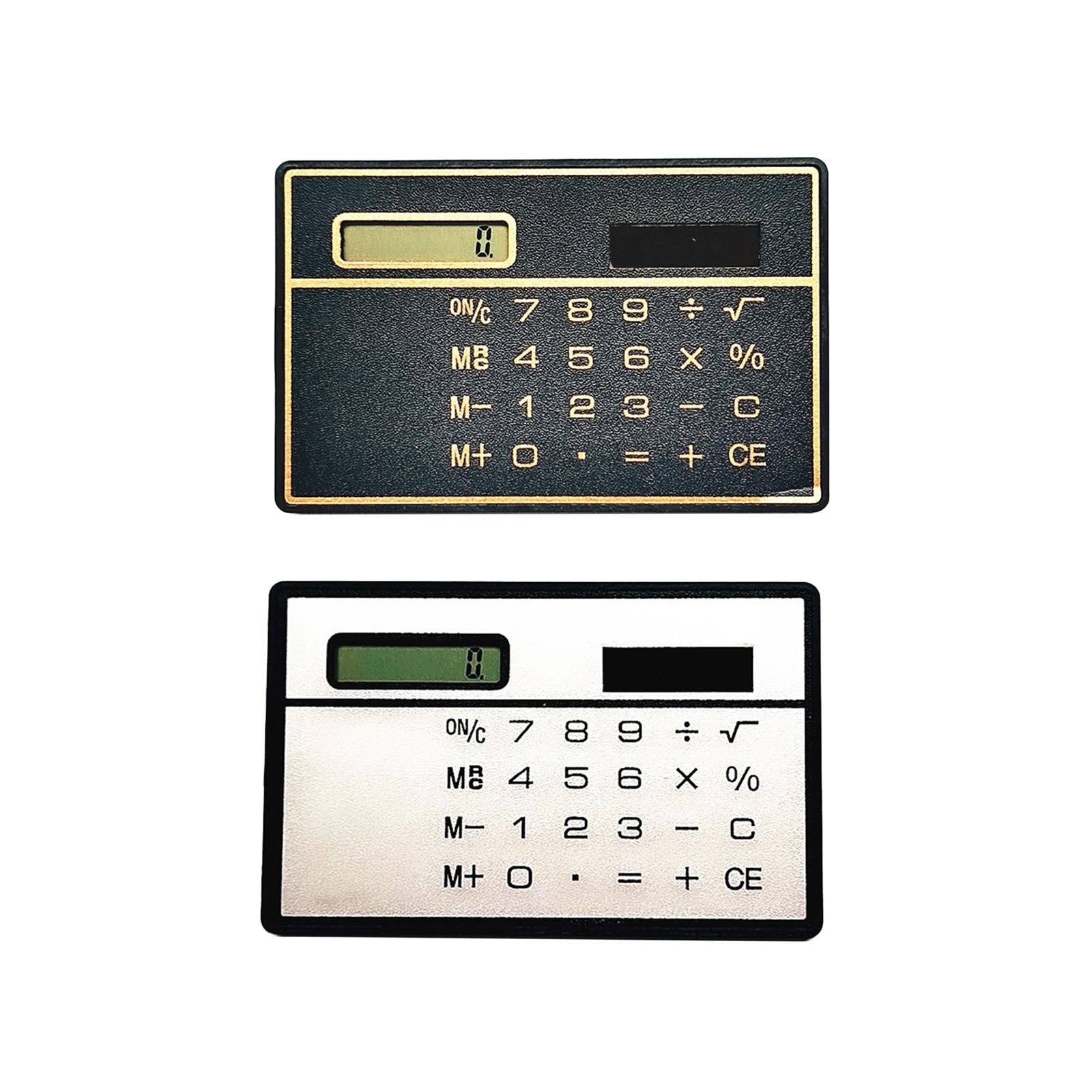 3x8 Digit Calculator Big Buttons Basic Calculators for Desktop Office Business Silver