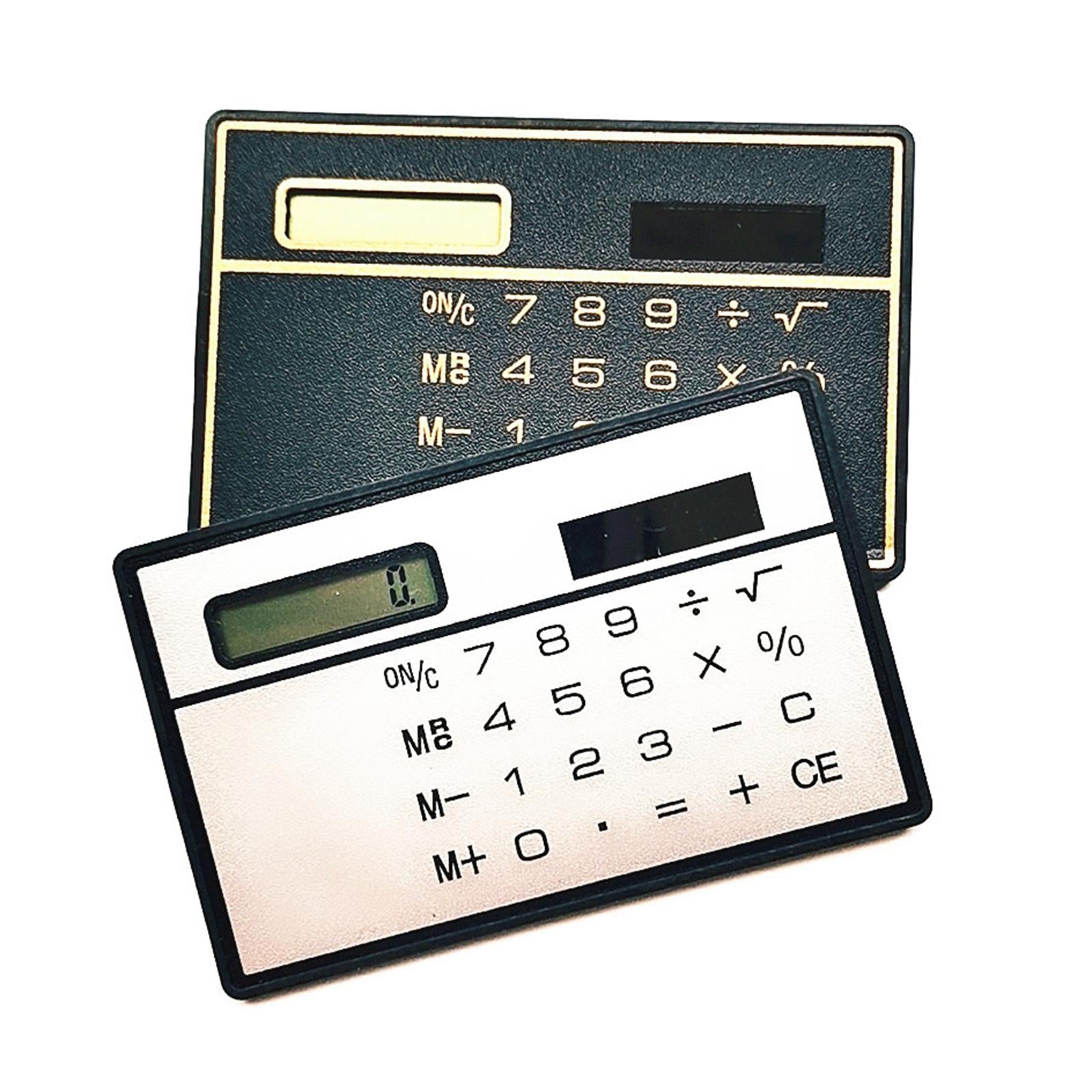 2x8 Digit Calculator Big Buttons Basic Calculators for Desktop Office Business Silver