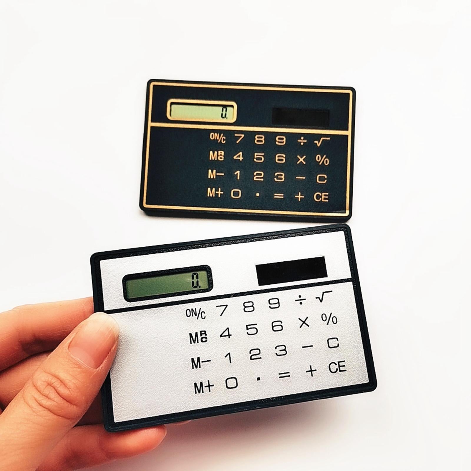 2x8 Digit Calculator Big Buttons Basic Calculators for Desktop Office Business Black