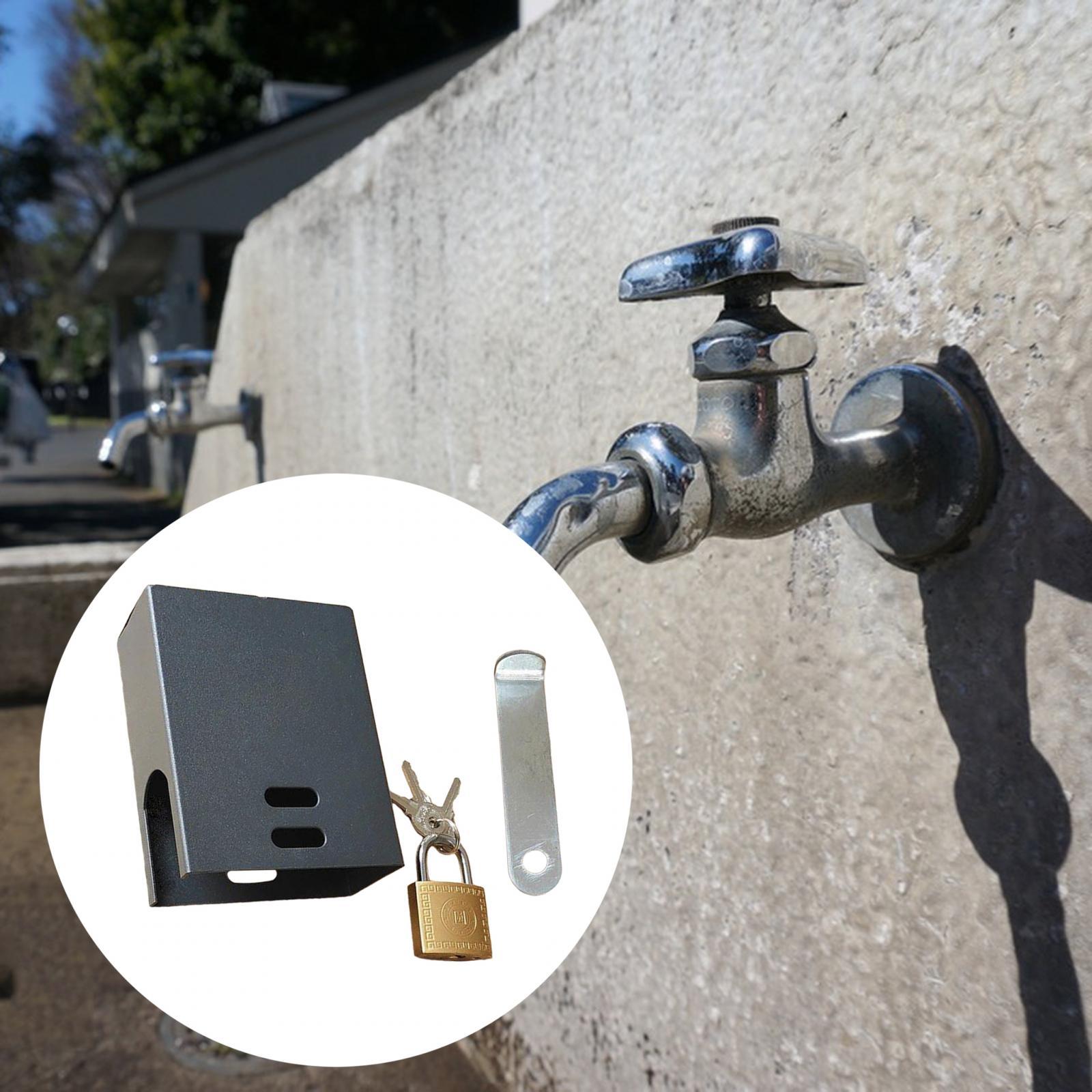 Outdoor Faucet Lock Metal Faucet Protection Cover for Garden Hose Garden