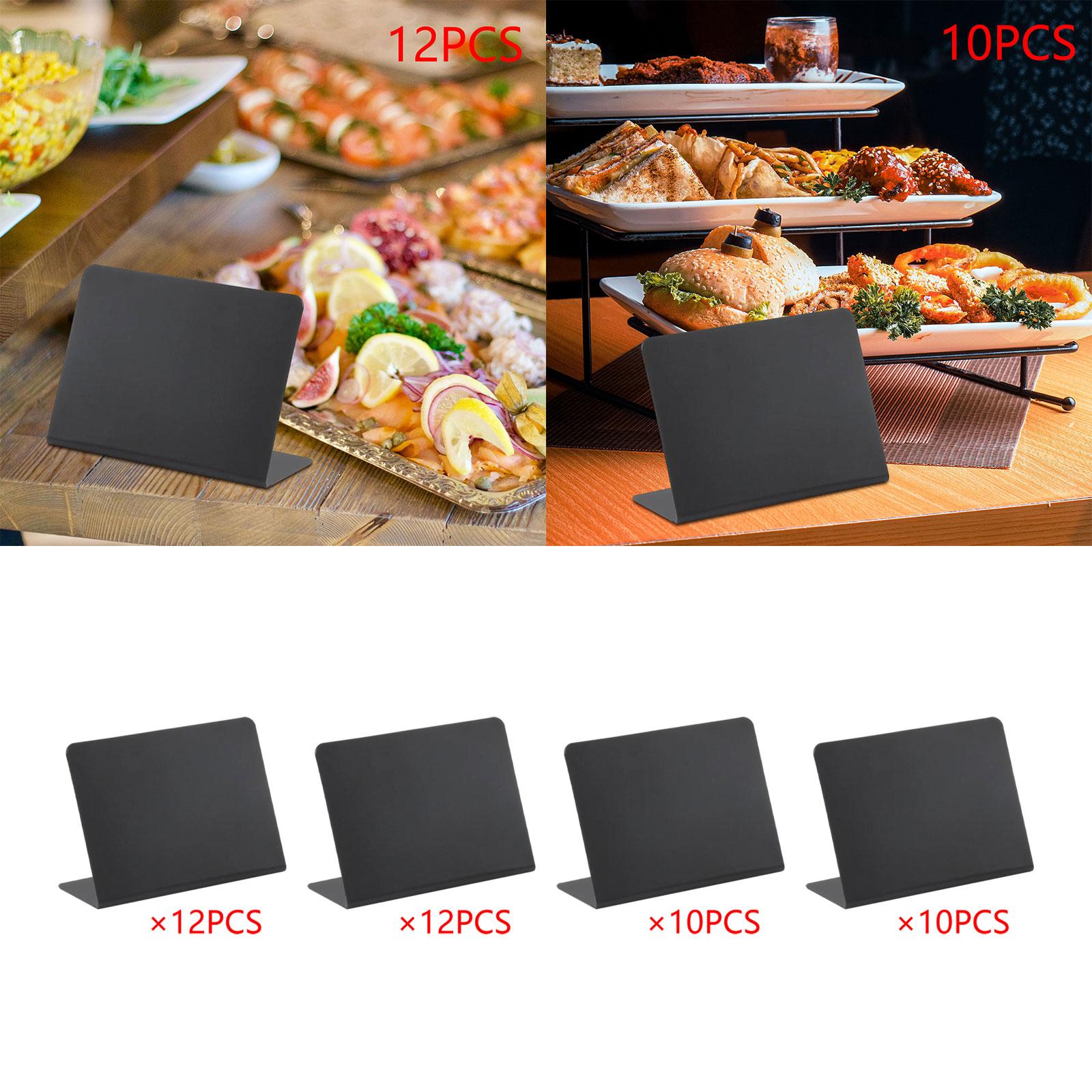 Small Chalkboards Signs L Shaped Rustic Small Blackboard Massage Board Signs 10x7.5cm 12pcs