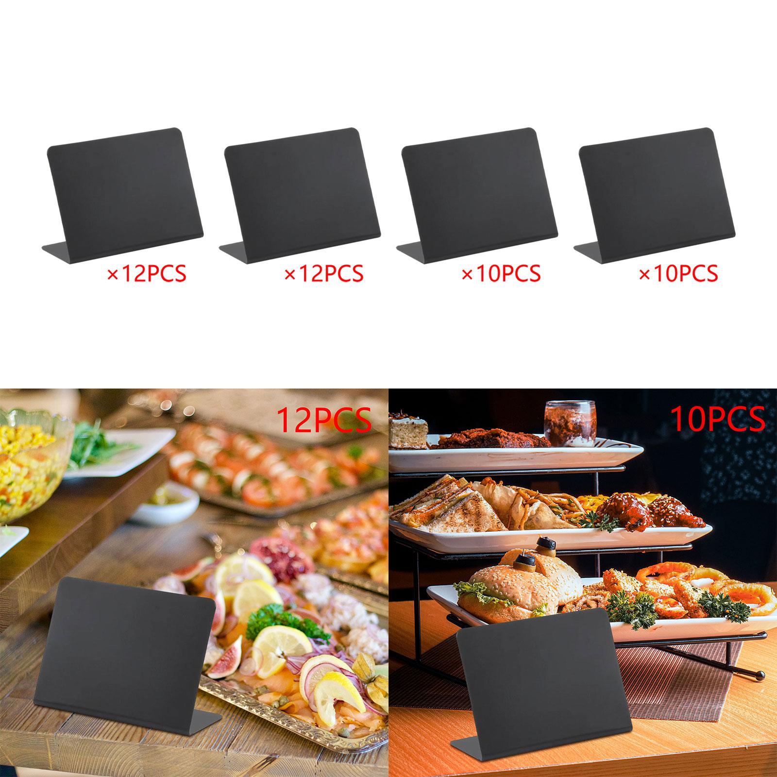 Small Chalkboards Signs L Shaped Rustic Small Blackboard Massage Board Signs 10x7.5cm 12pcs