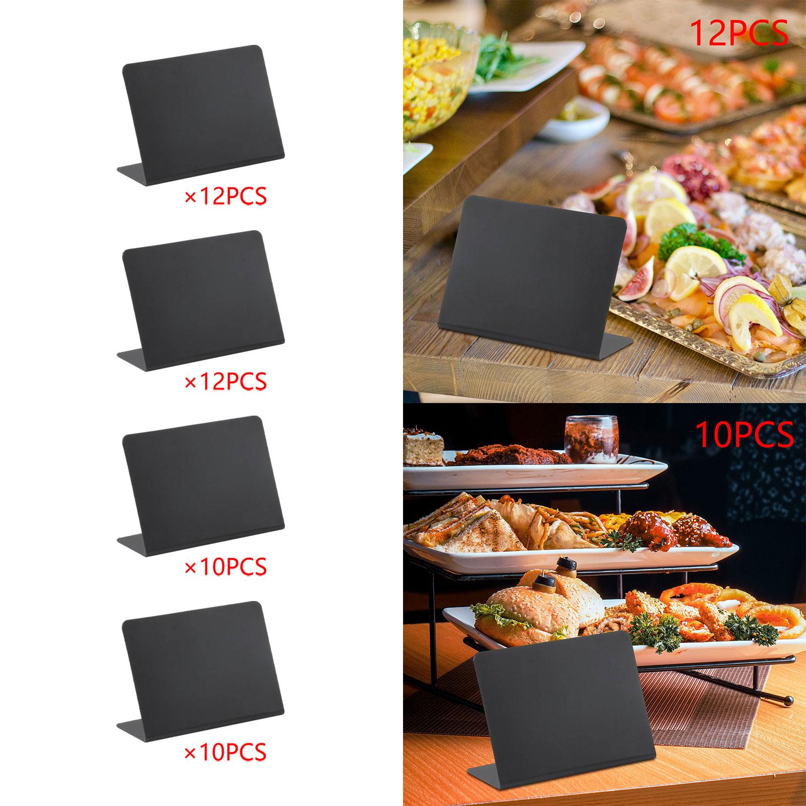 Small Chalkboards Signs L Shaped Rustic Small Blackboard Massage Board Signs 10x7.5cm 12pcs