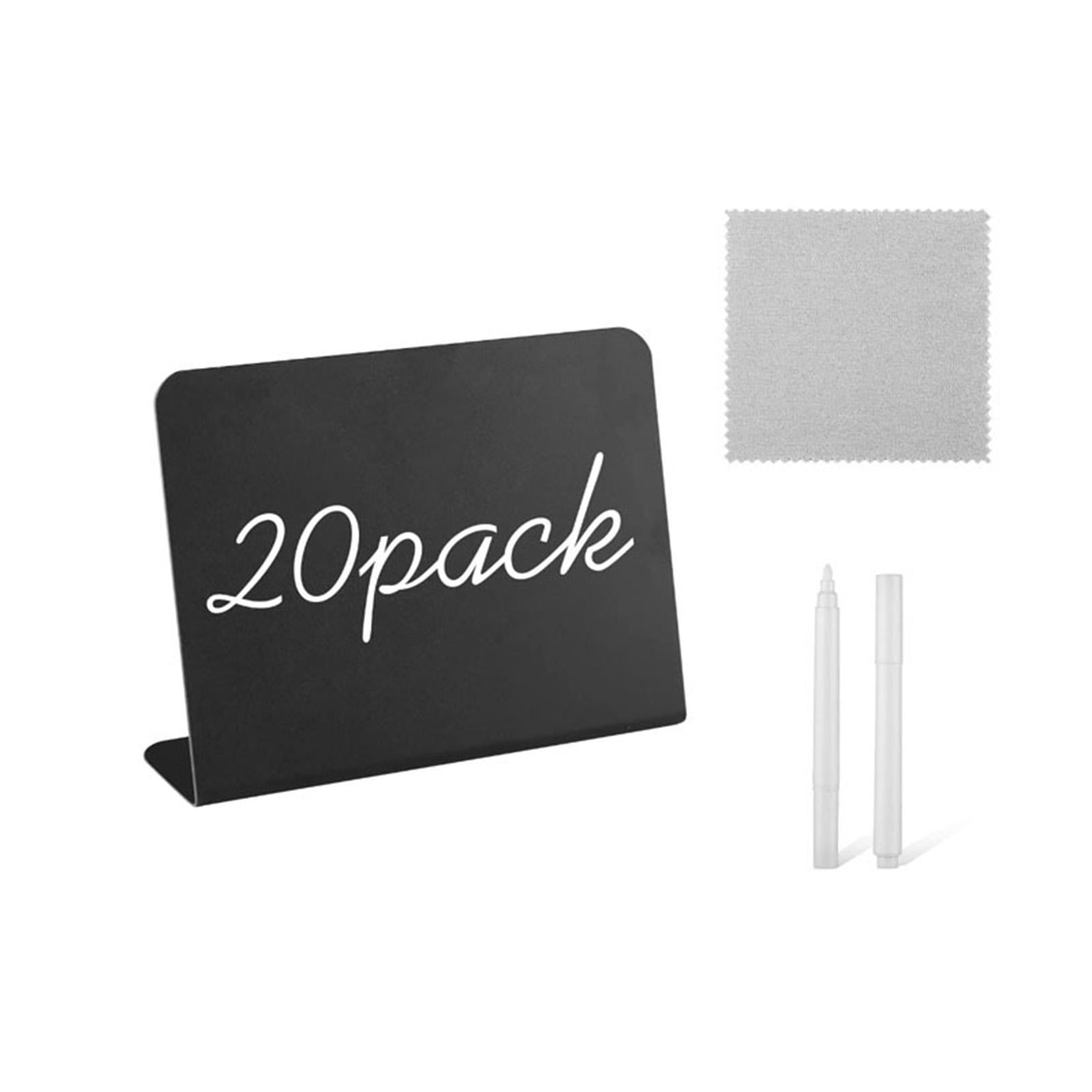 Small Chalkboards Signs L Shaped Rustic Small Blackboard Massage Board Signs 10x7.5cm 12pcs