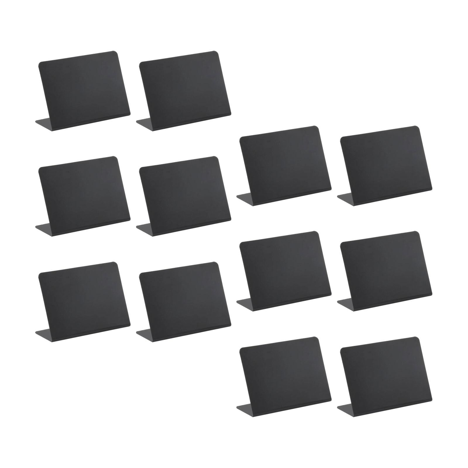 Small Chalkboards Signs L Shaped Rustic Small Blackboard Massage Board Signs 12.7x10cm 12pcs