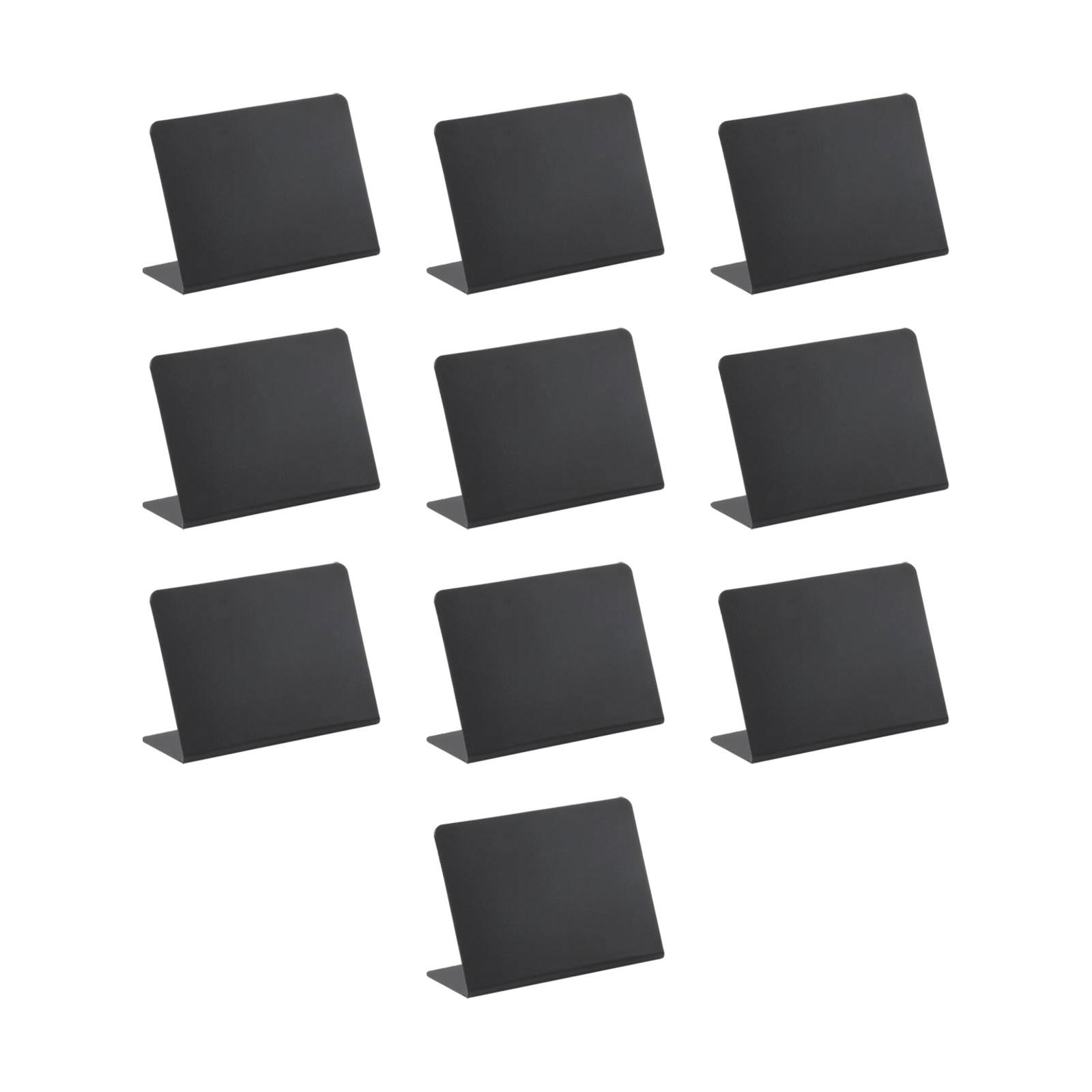 Small Chalkboards Signs L Shaped Rustic Small Blackboard Massage Board Signs 15x21cm 10pcs