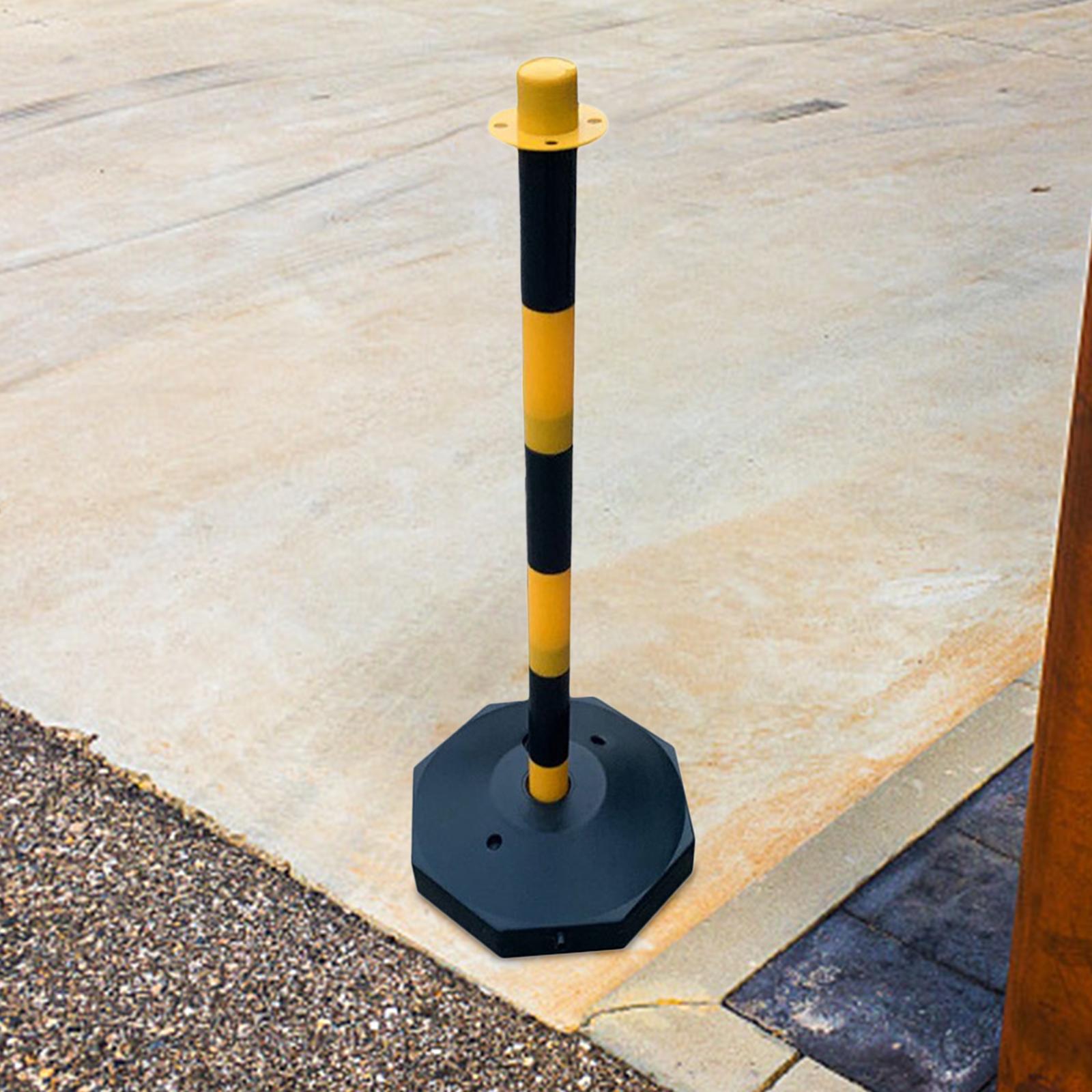 85cm Traffic Cone Safety Barrier Warning Pile Garage Caution Sign for Garage Yellow and Black