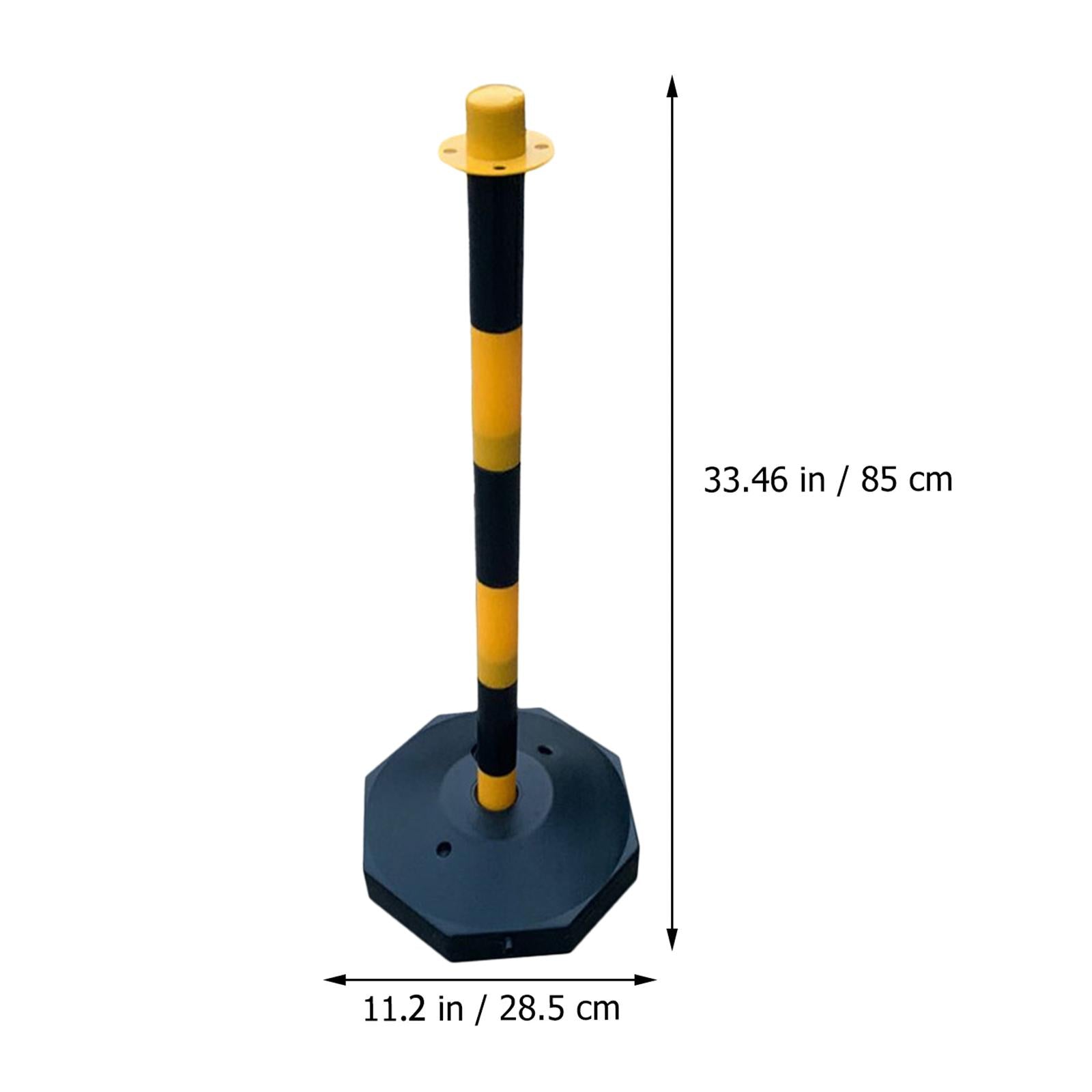 85cm Traffic Cone Safety Barrier Warning Pile Garage Caution Sign for Garage Yellow and Black