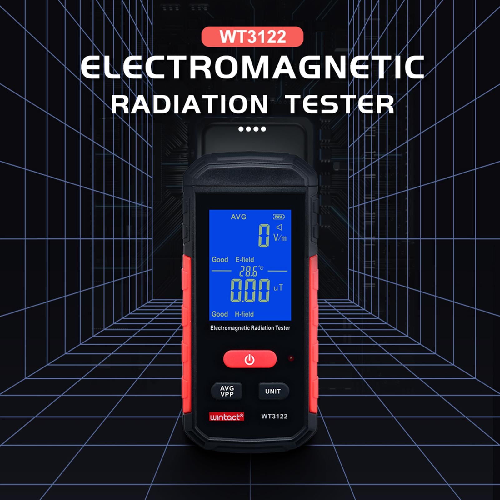 EMF Tester Digital LCD EMF Monitor for Office Electromagnetic Field Industry