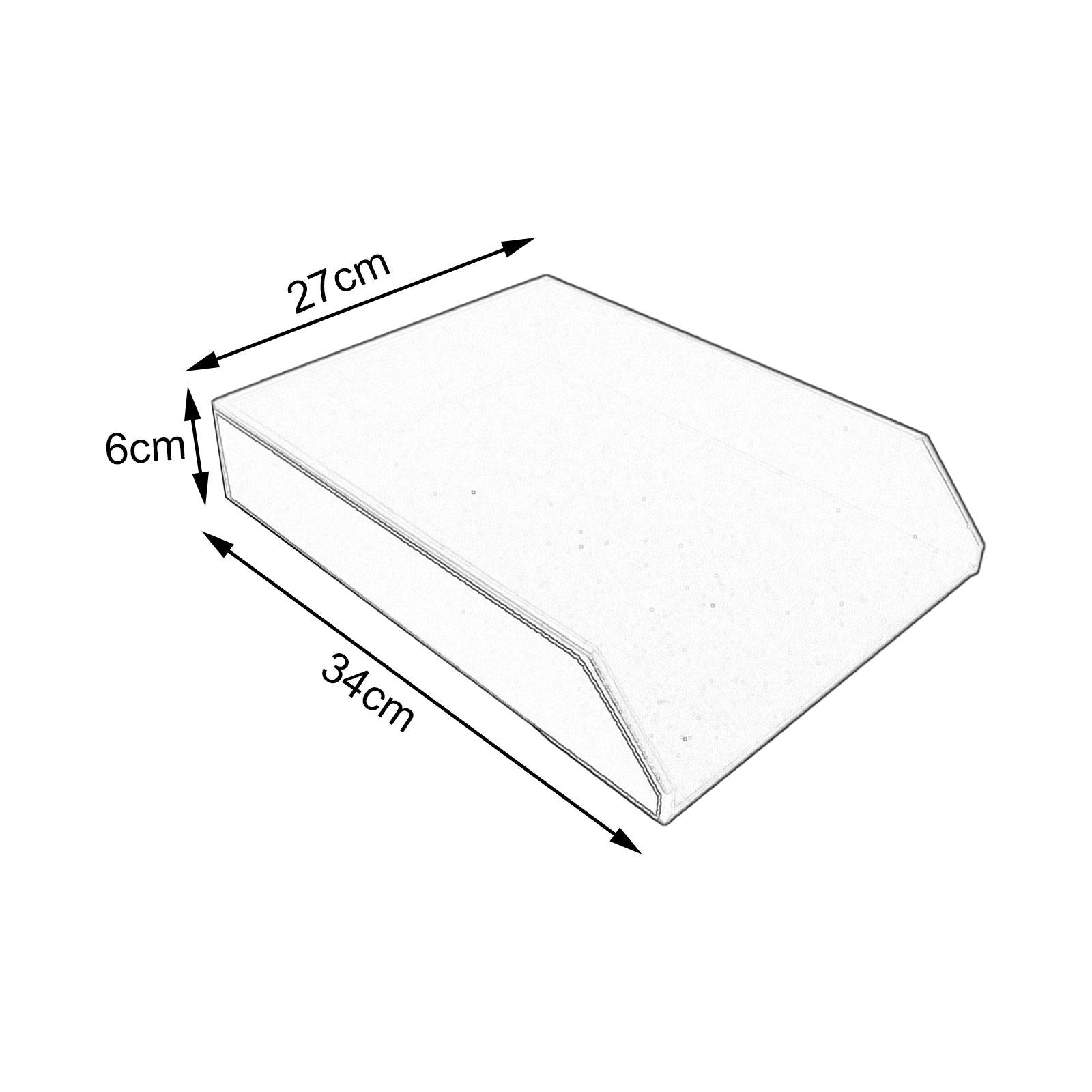 Single Tier File Holder Multifunctional PU Paper Letter Tray for Office Home B