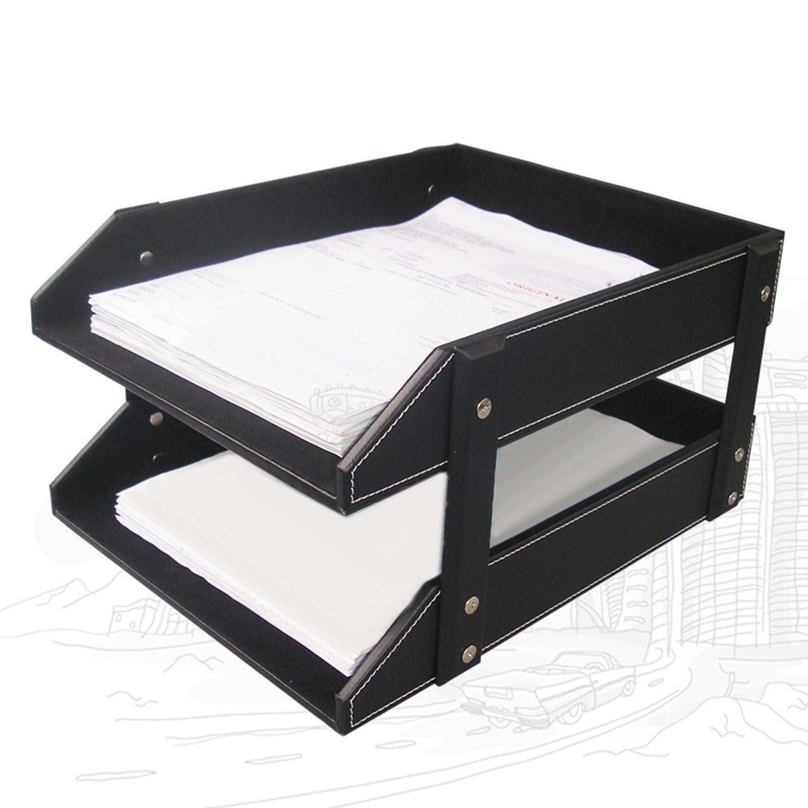 File Organizer Portable Durable files Storage Rack for Workspace School Desk A