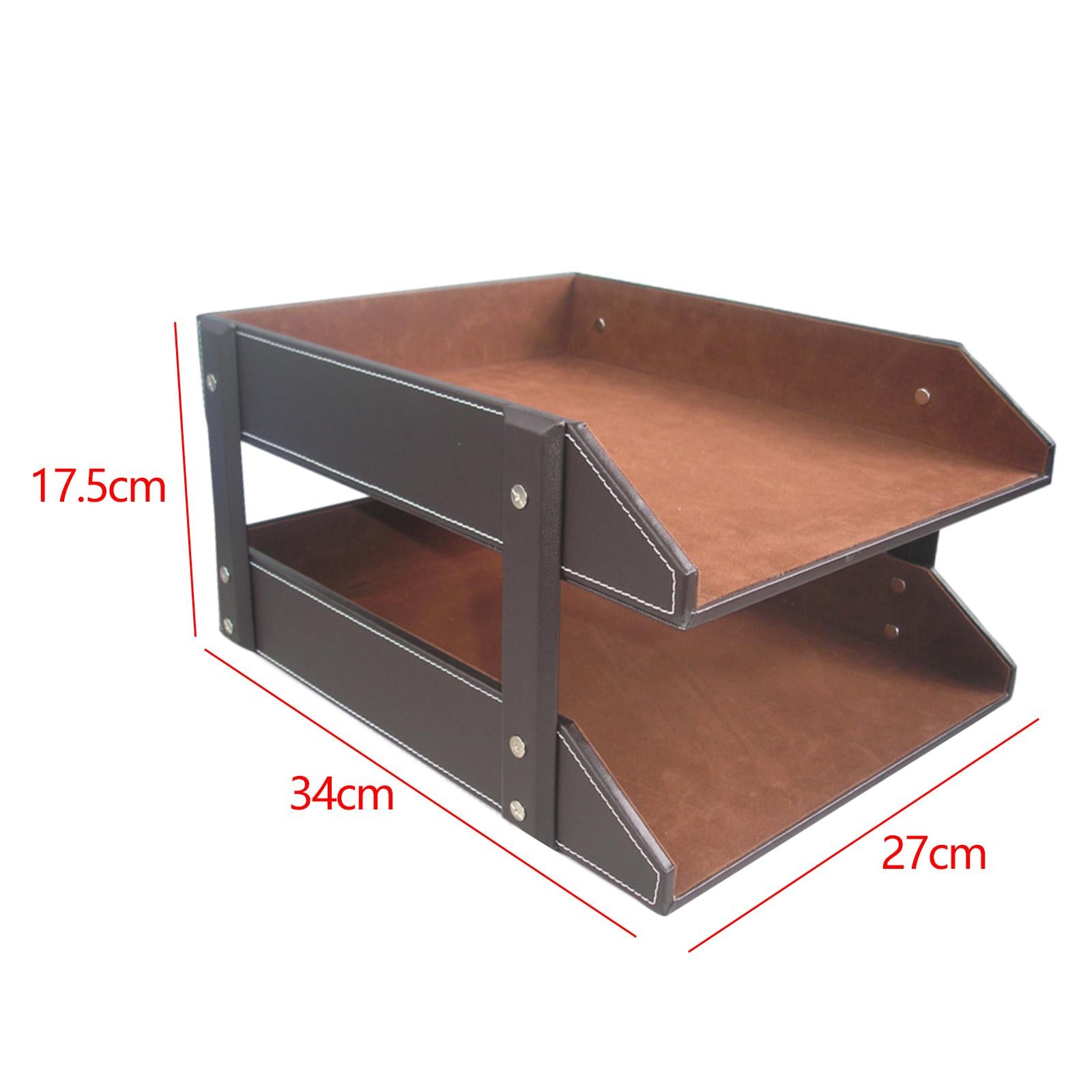 File Organizer Portable Durable files Storage Rack for Workspace School Desk B