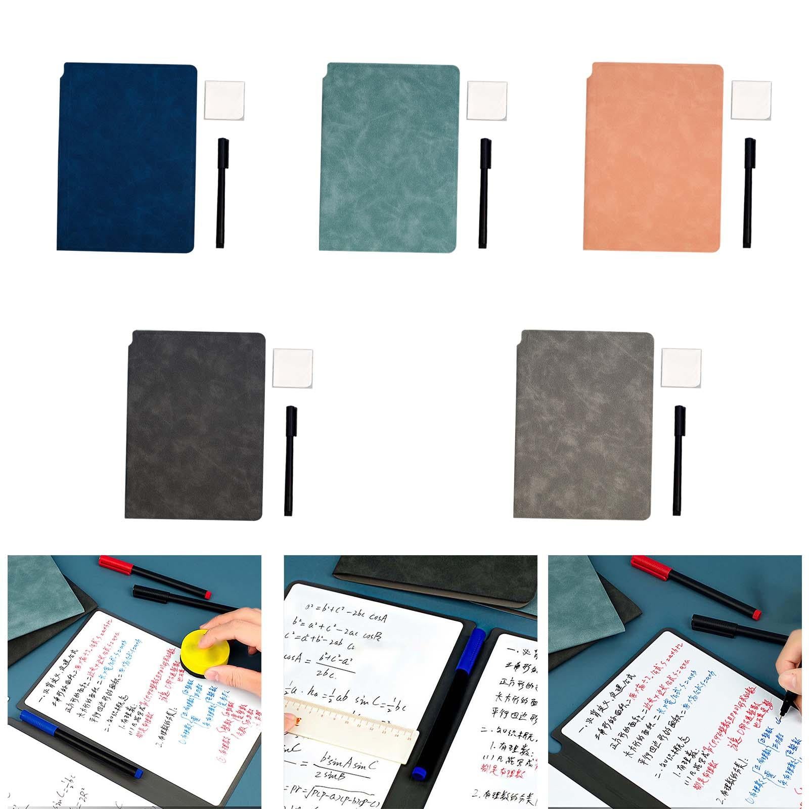 Reusable Whiteboard Notebook Small Notepad for Writing Doodling Making Lists A