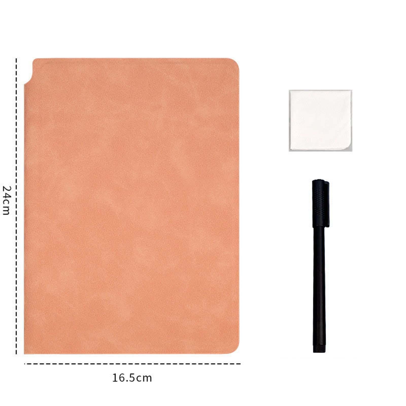 Reusable Whiteboard Notebook Small Notepad for Writing Doodling Making Lists C