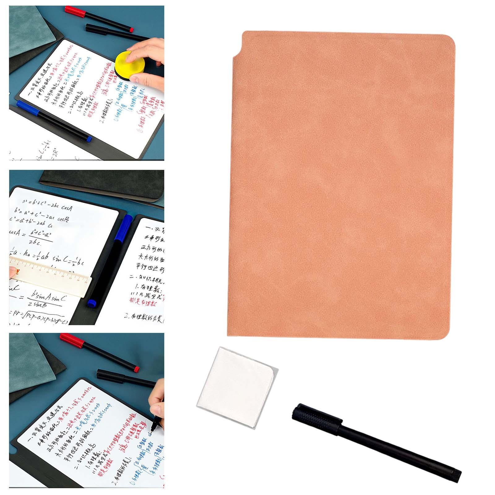 Reusable Whiteboard Notebook Small Notepad for Writing Doodling Making Lists C