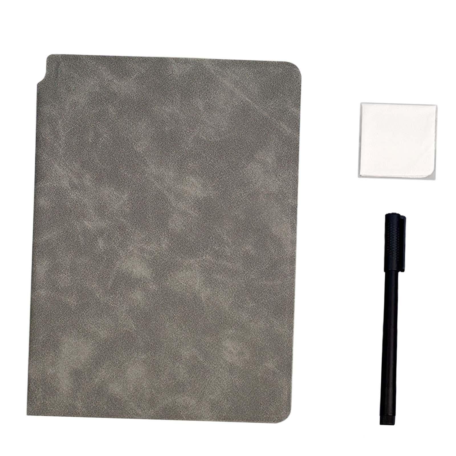 Reusable Whiteboard Notebook Small Notepad for Writing Doodling Making Lists E
