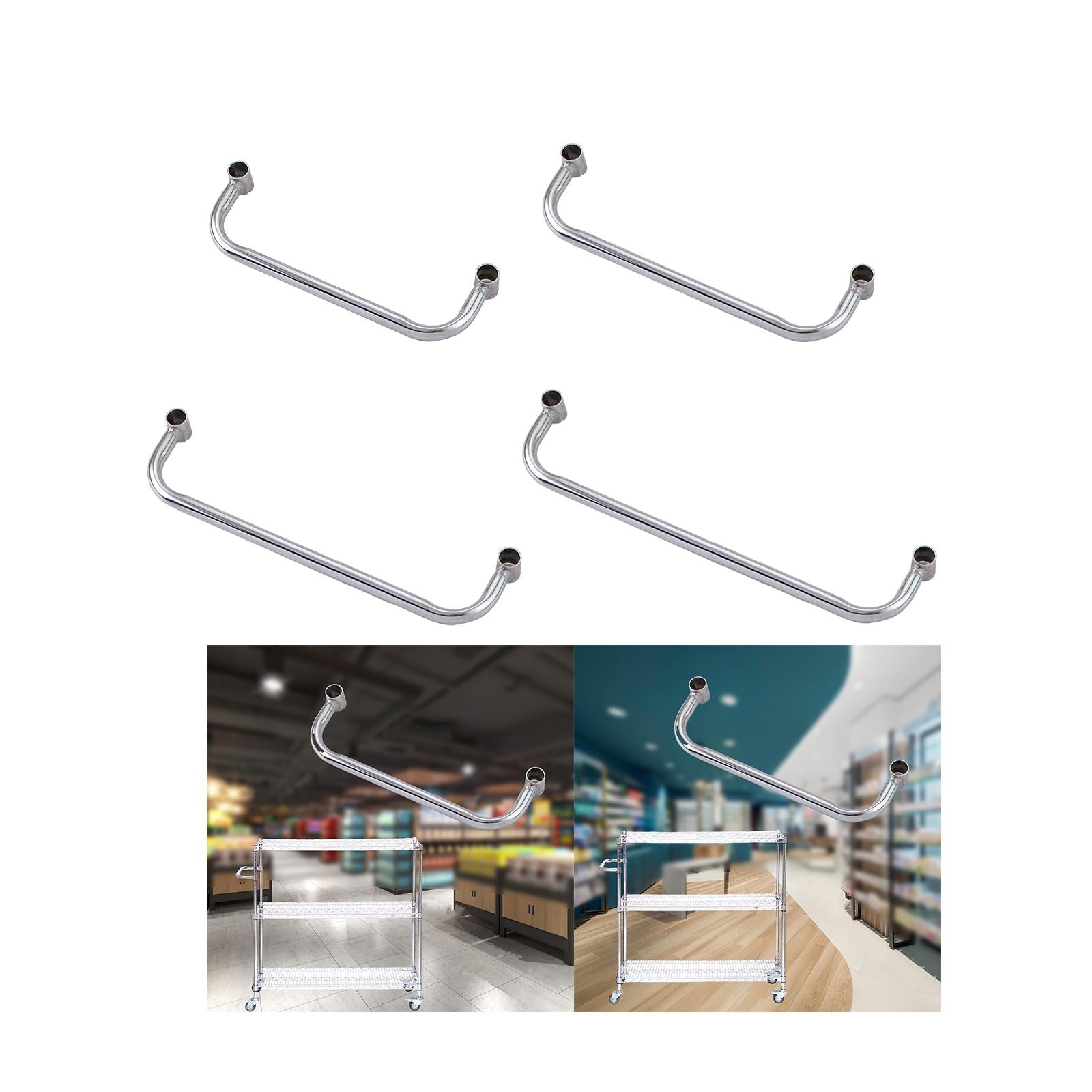 Shelf Handle Easily Install Push Handle for Mobile Wire Shelving Unit 35cm